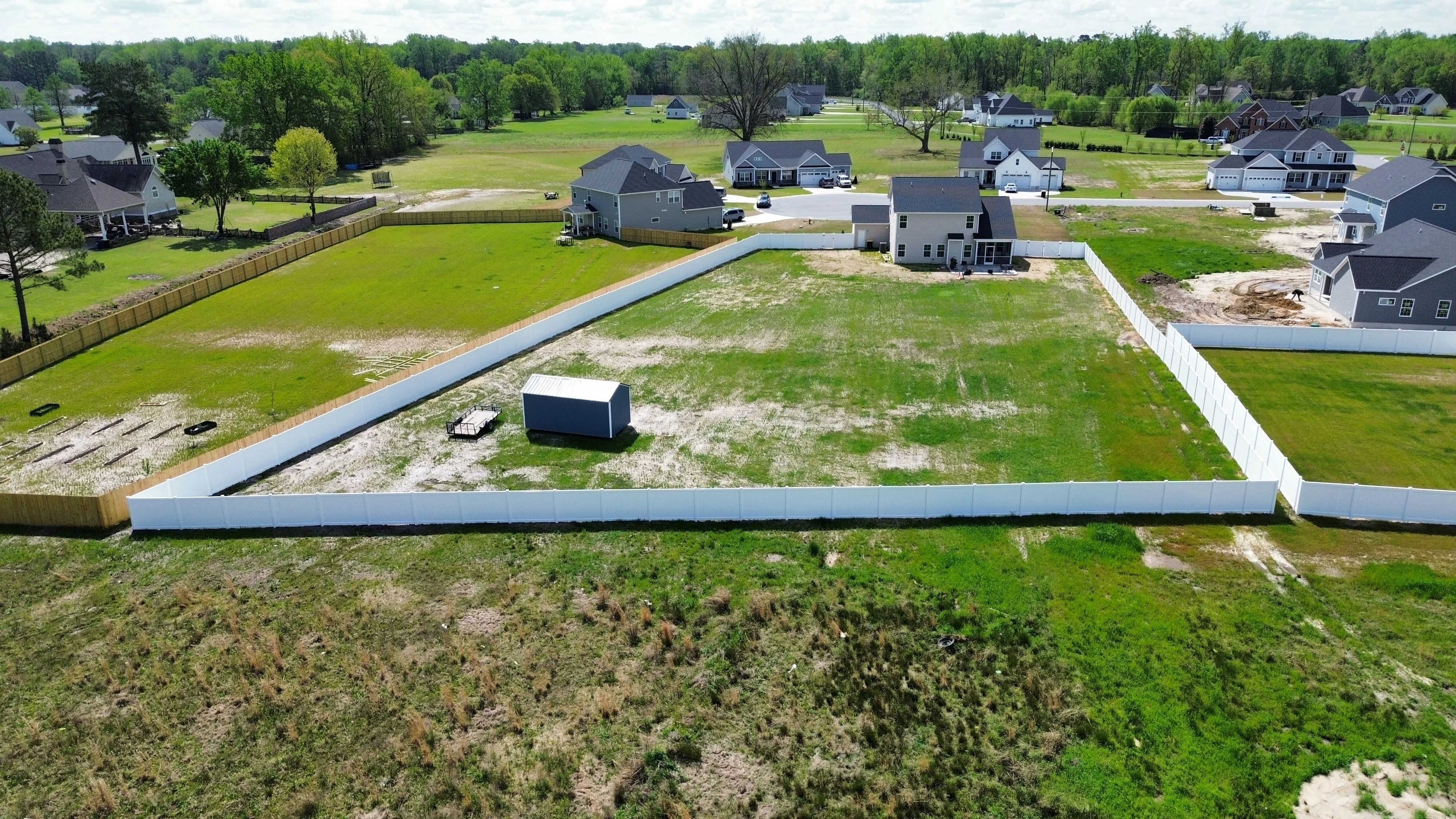 Custom fence installation