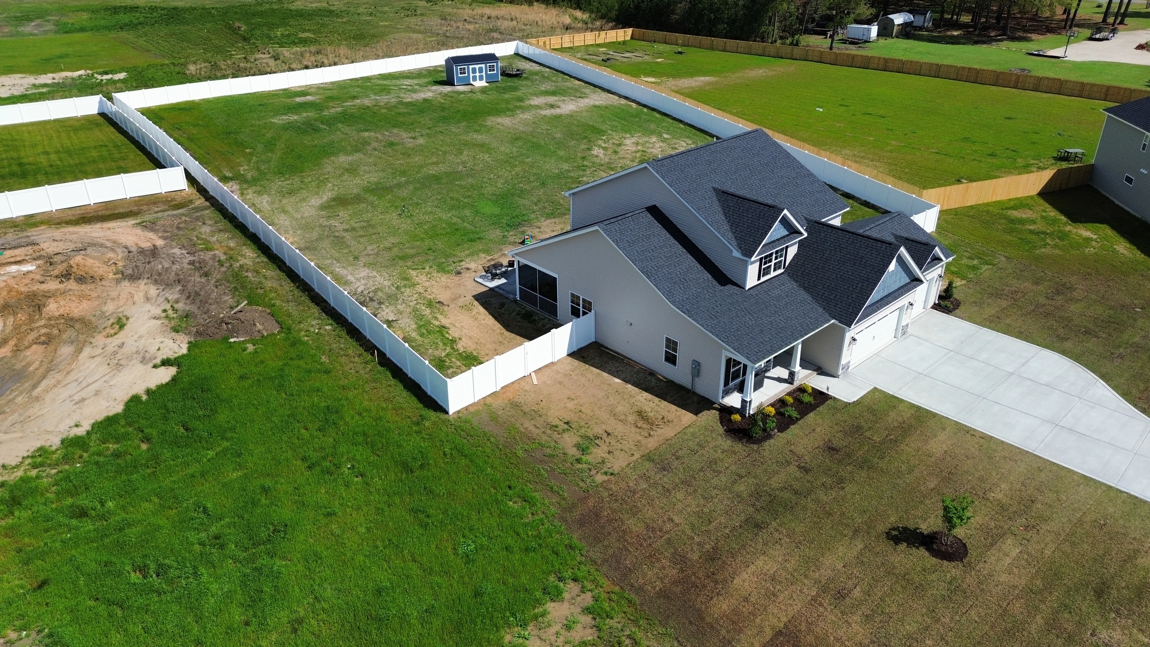 Custom fence installation