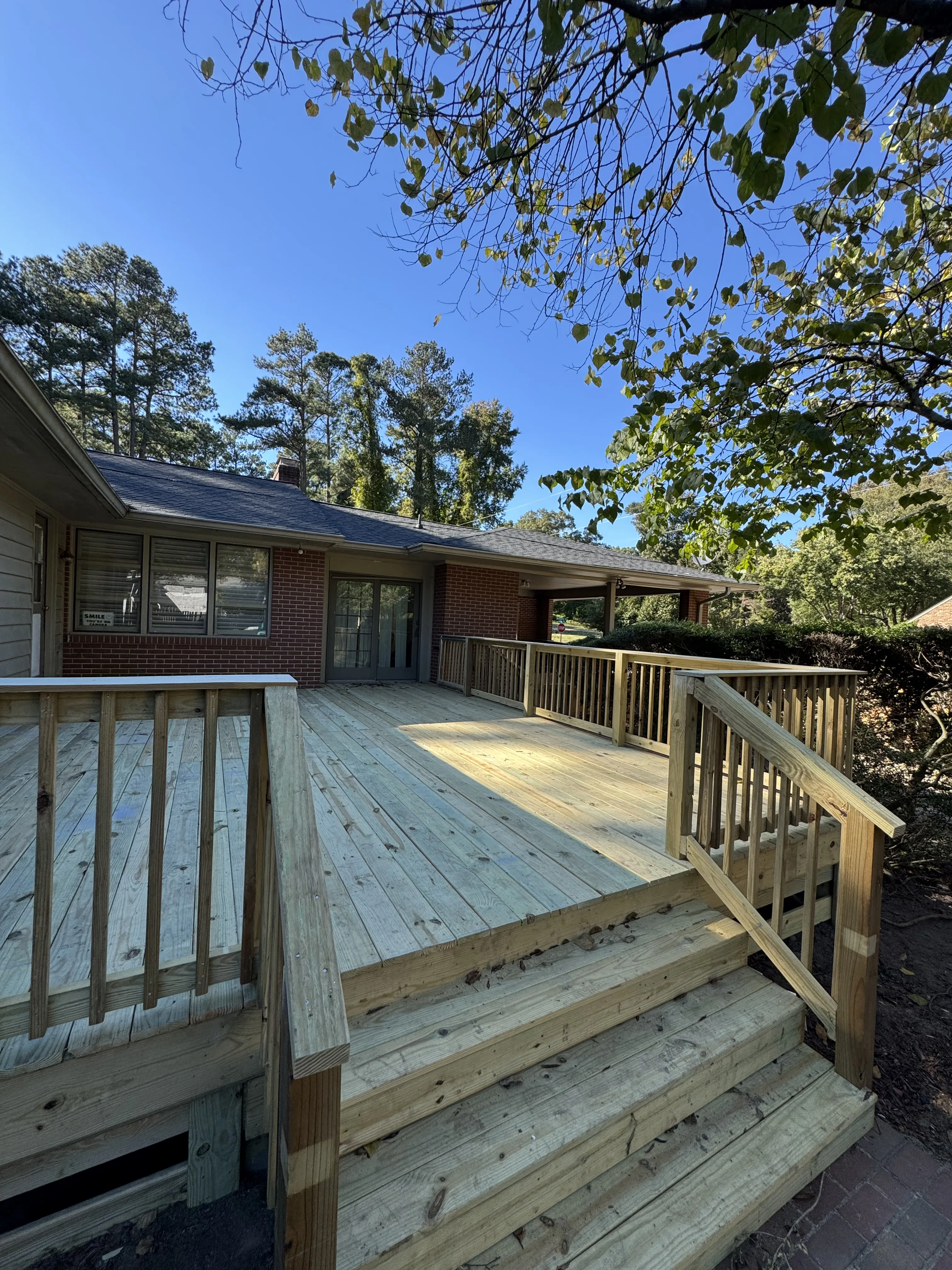 Custom deck installation