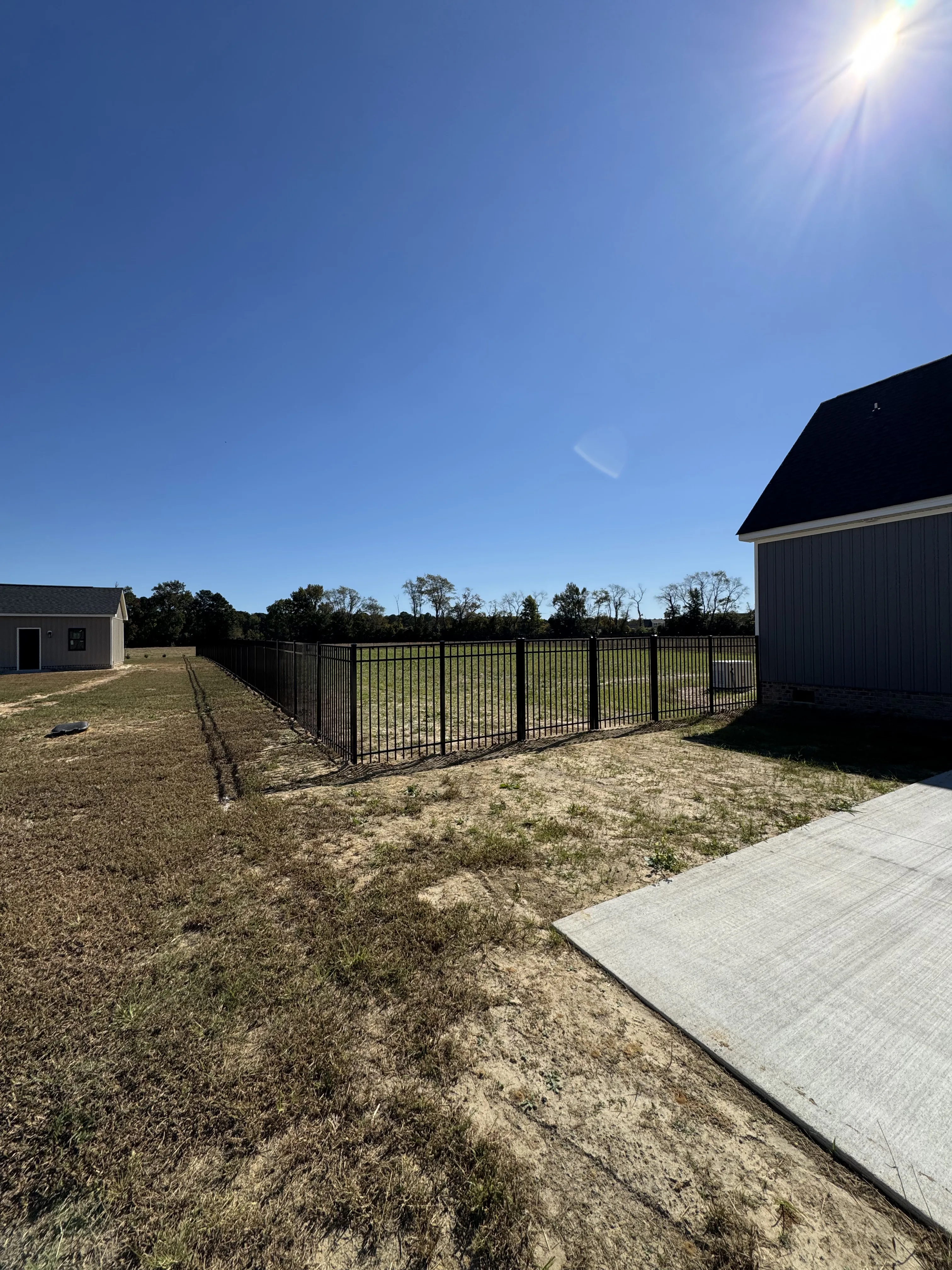 Fence installation by Carolina Quality Fencing