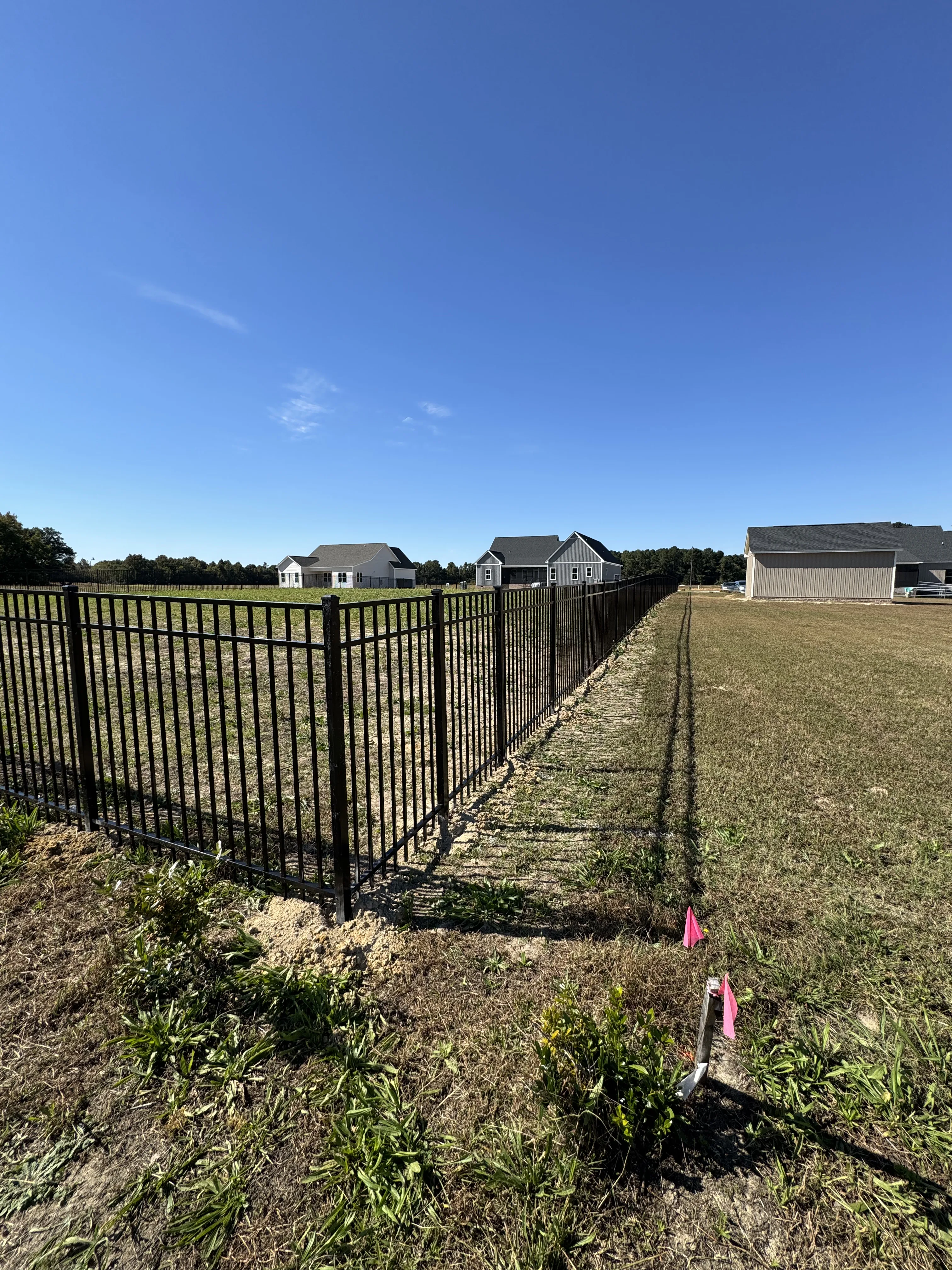 Fence installation by Carolina Quality Fencing