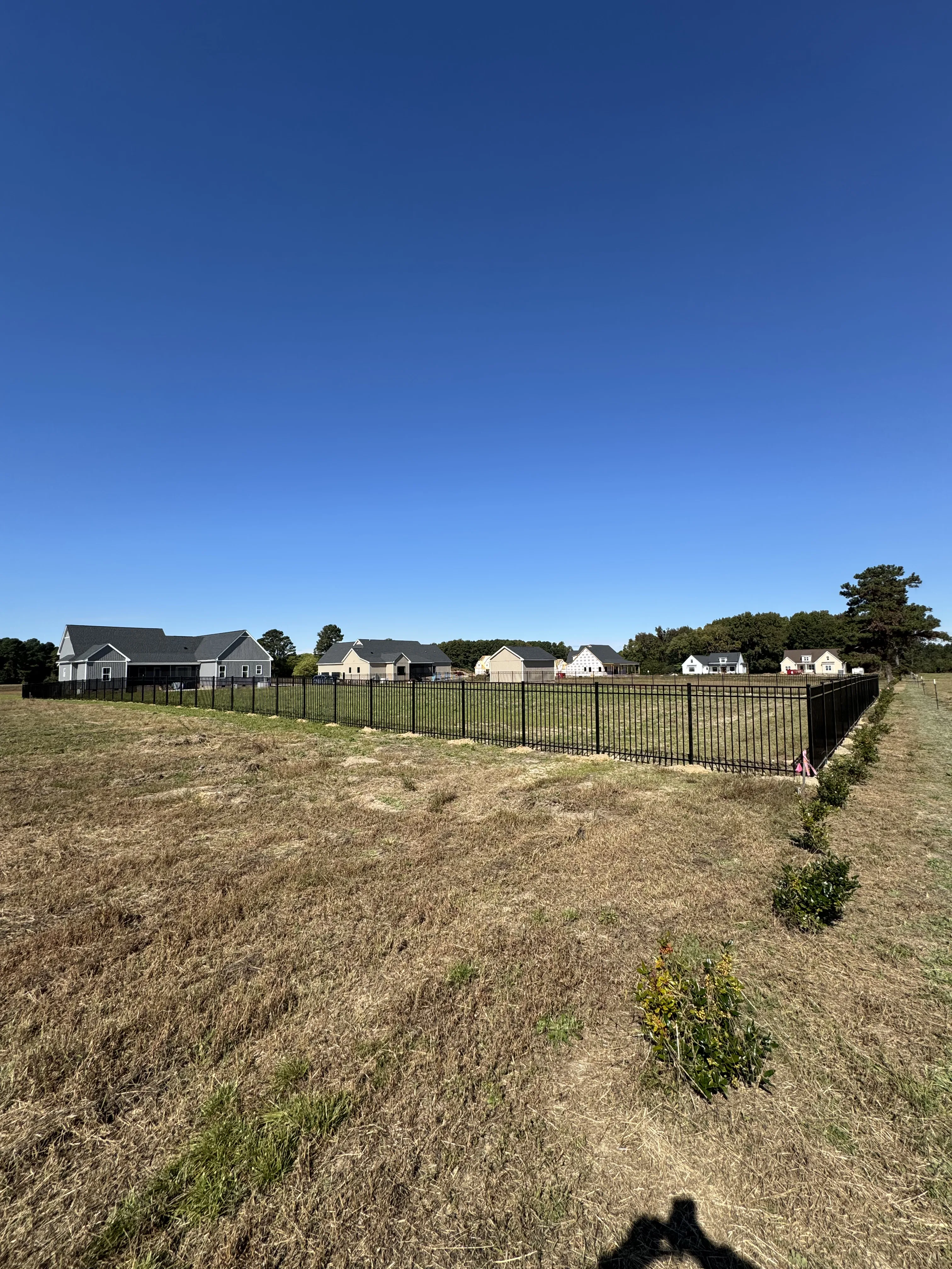 Fence installation by Carolina Quality Fencing