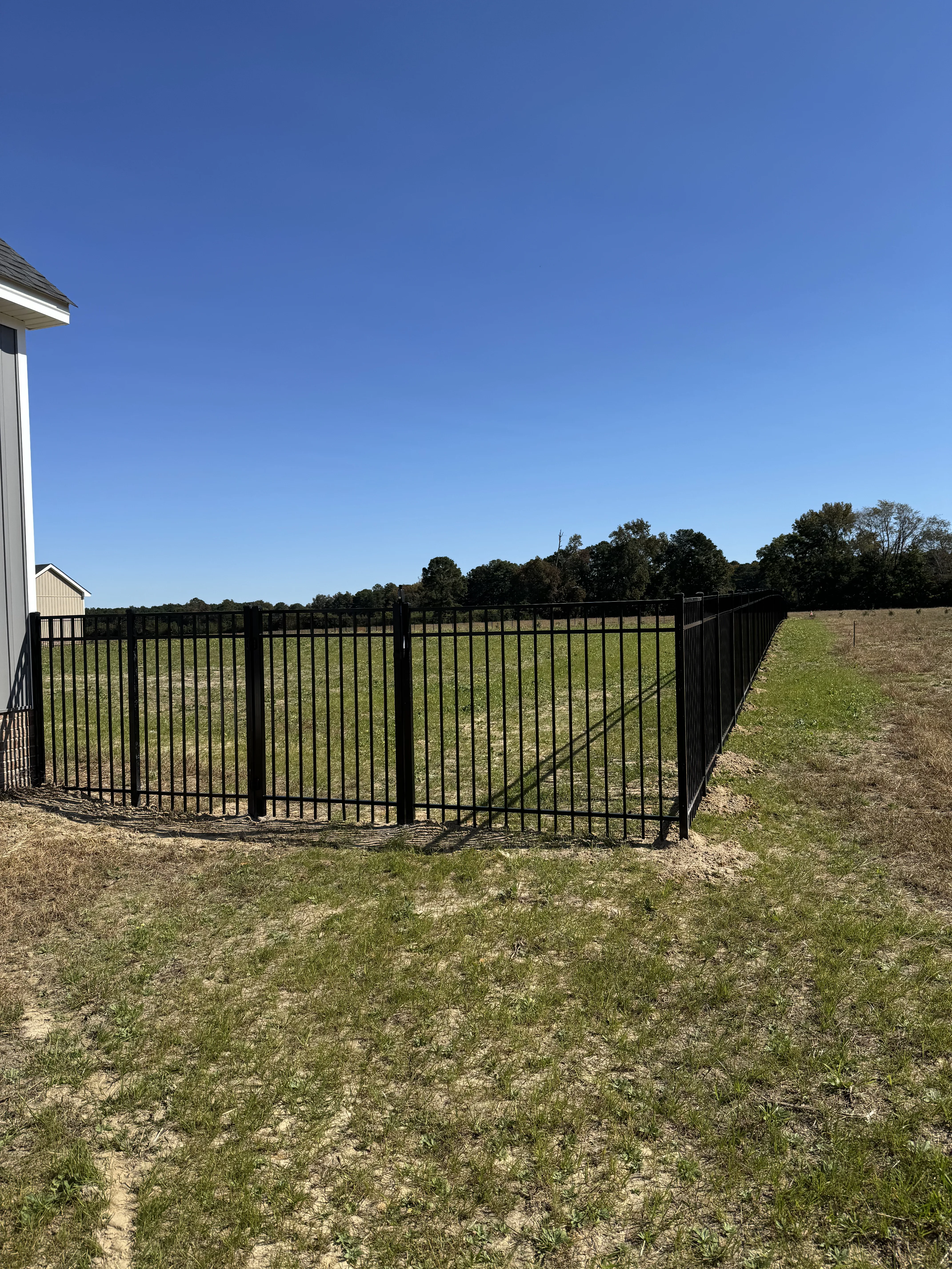 Fence installation by Carolina Quality Fencing