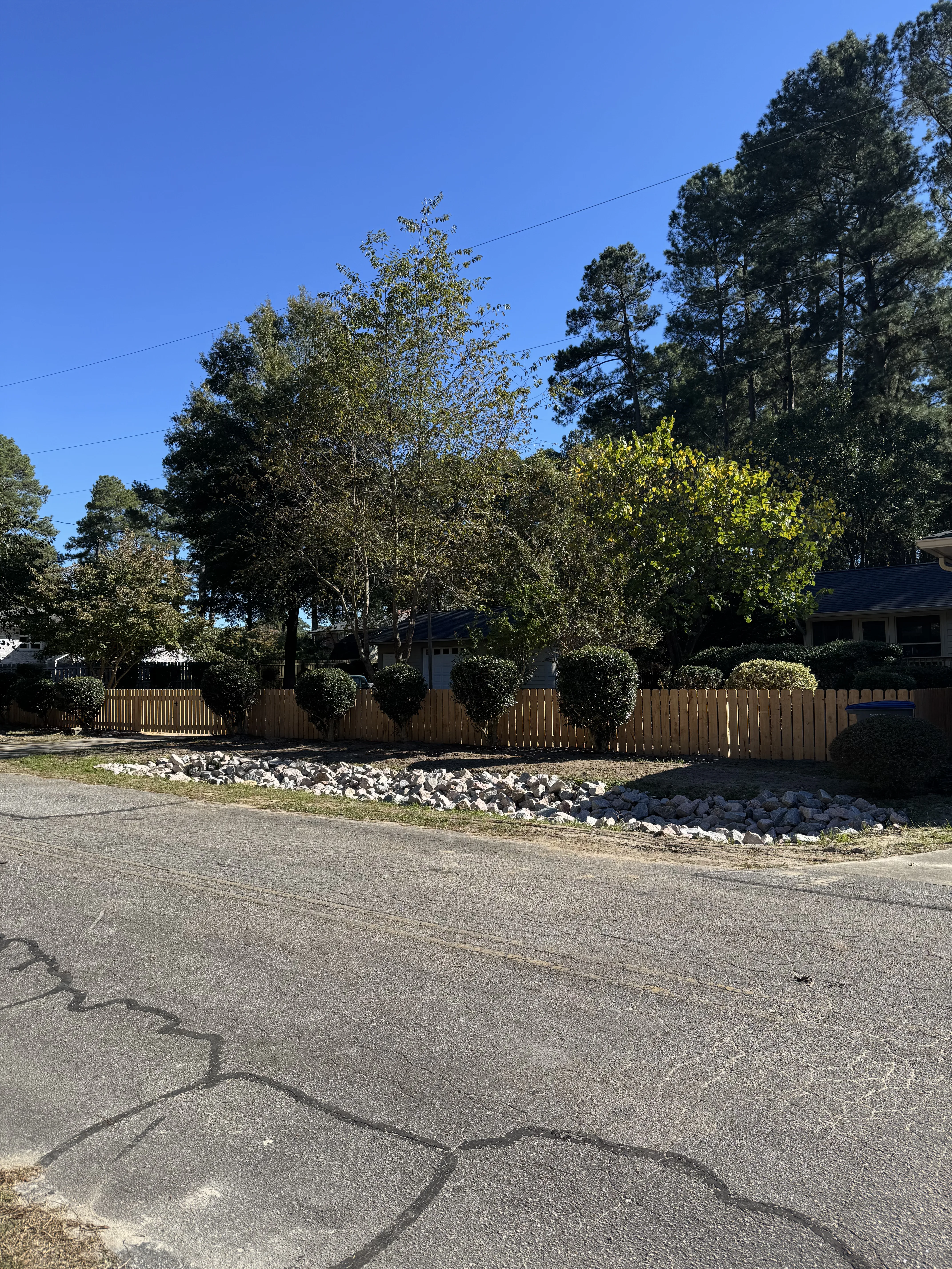 Fence installation by Carolina Quality Fencing