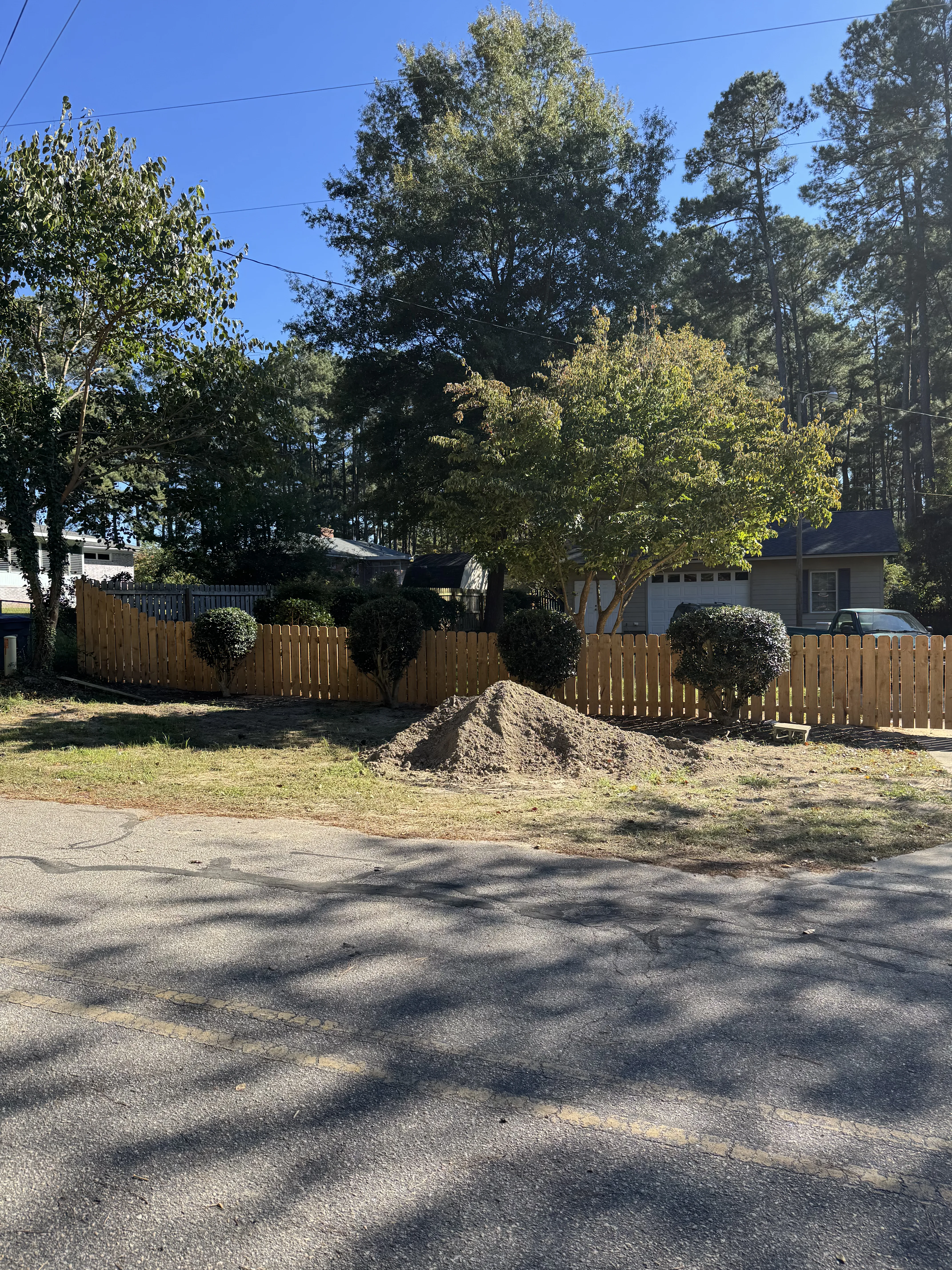 Fence installation by Carolina Quality Fencing