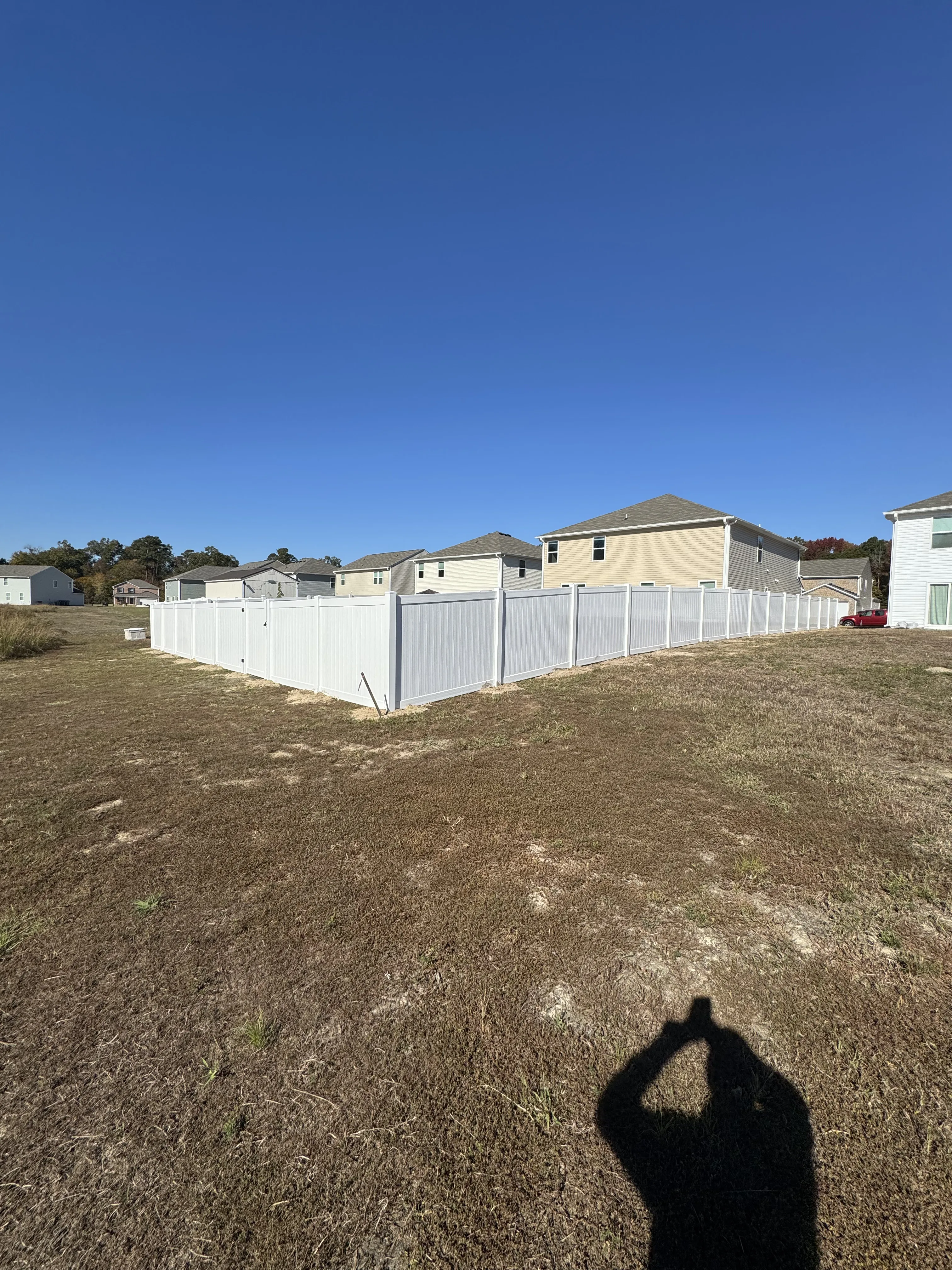 Fence installation by Carolina Quality Fencing