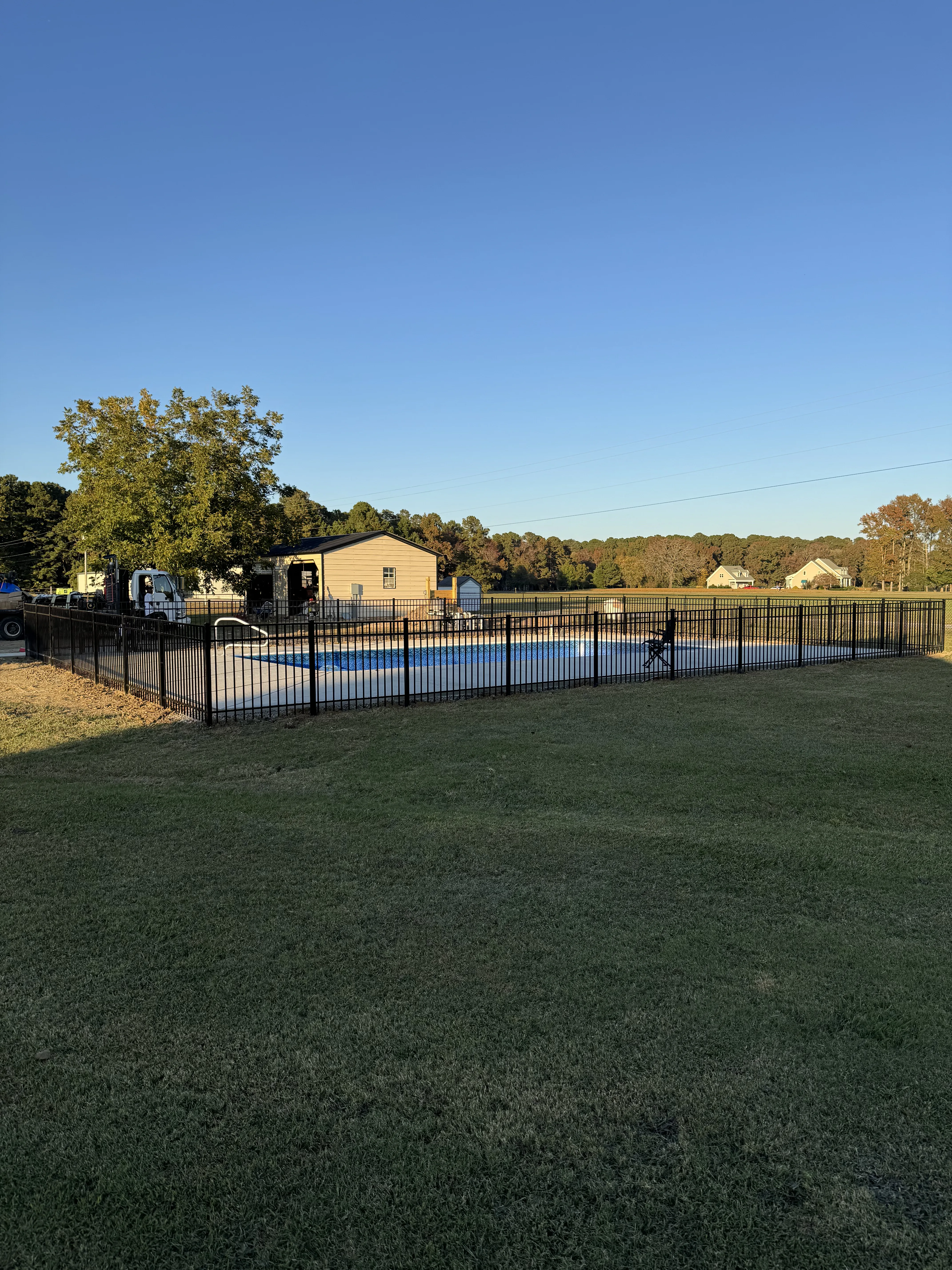 Fence installation by Carolina Quality Fencing