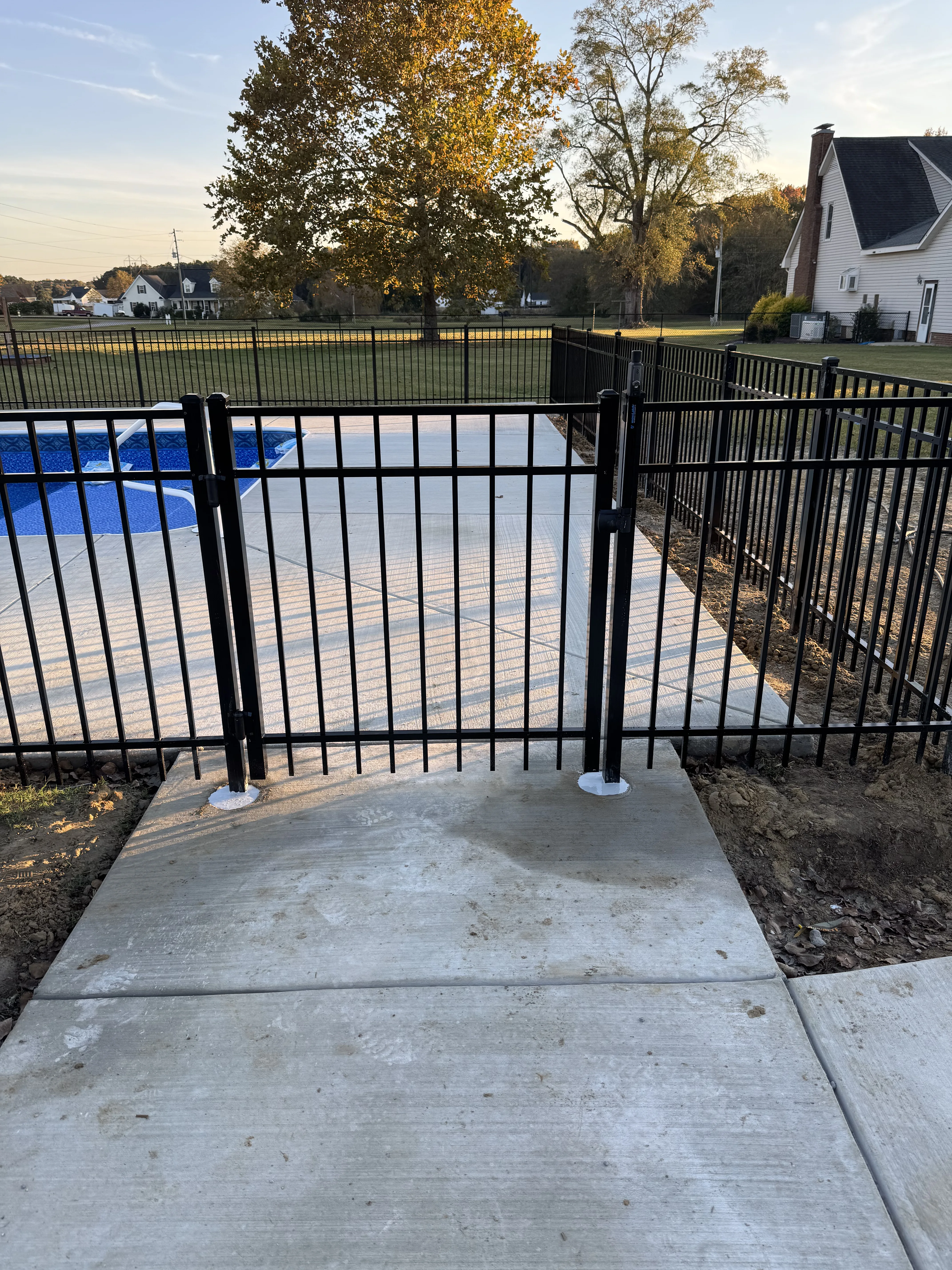 Fence installation by Carolina Quality Fencing