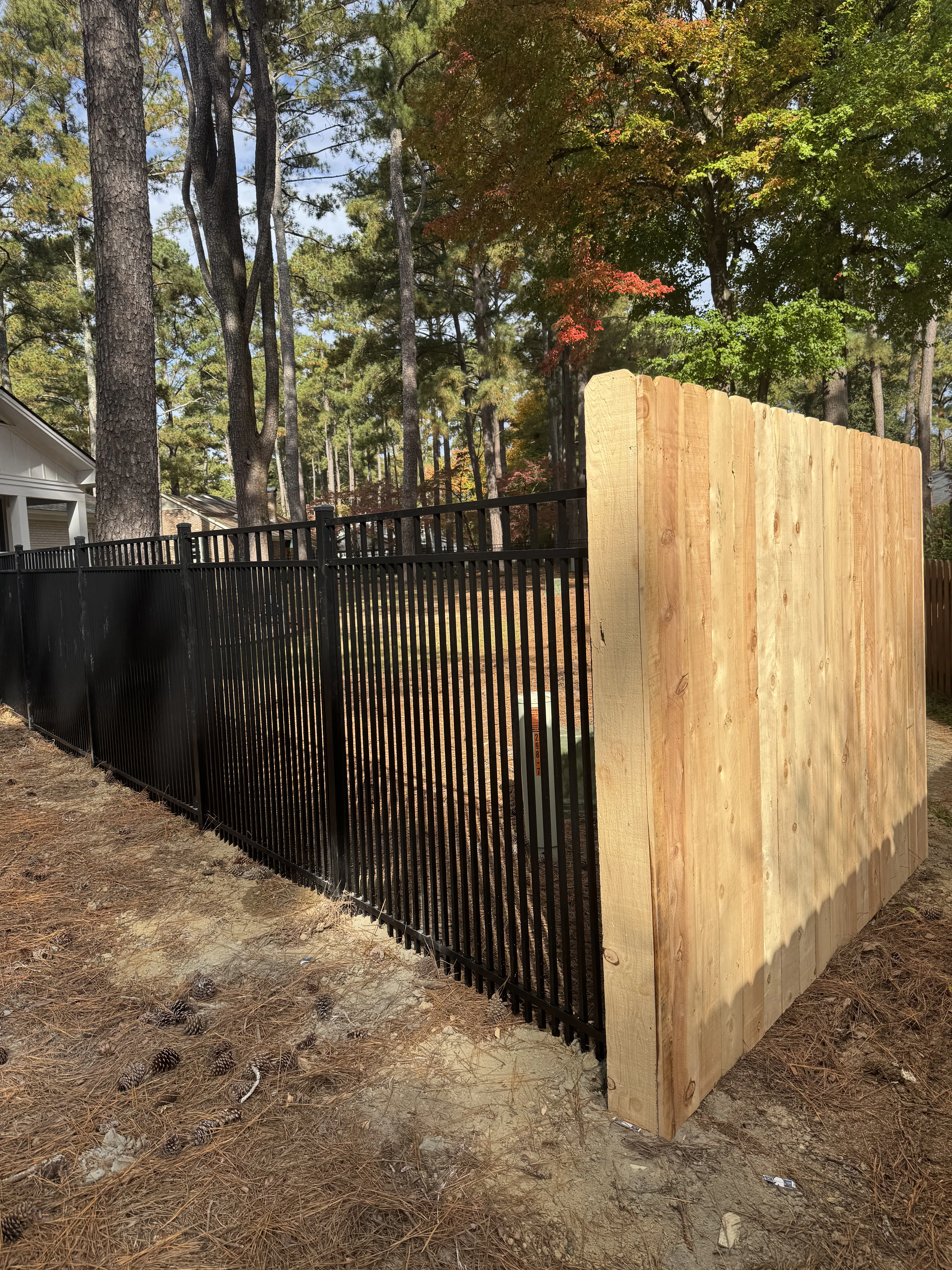 Fence installation by Carolina Quality Fencing