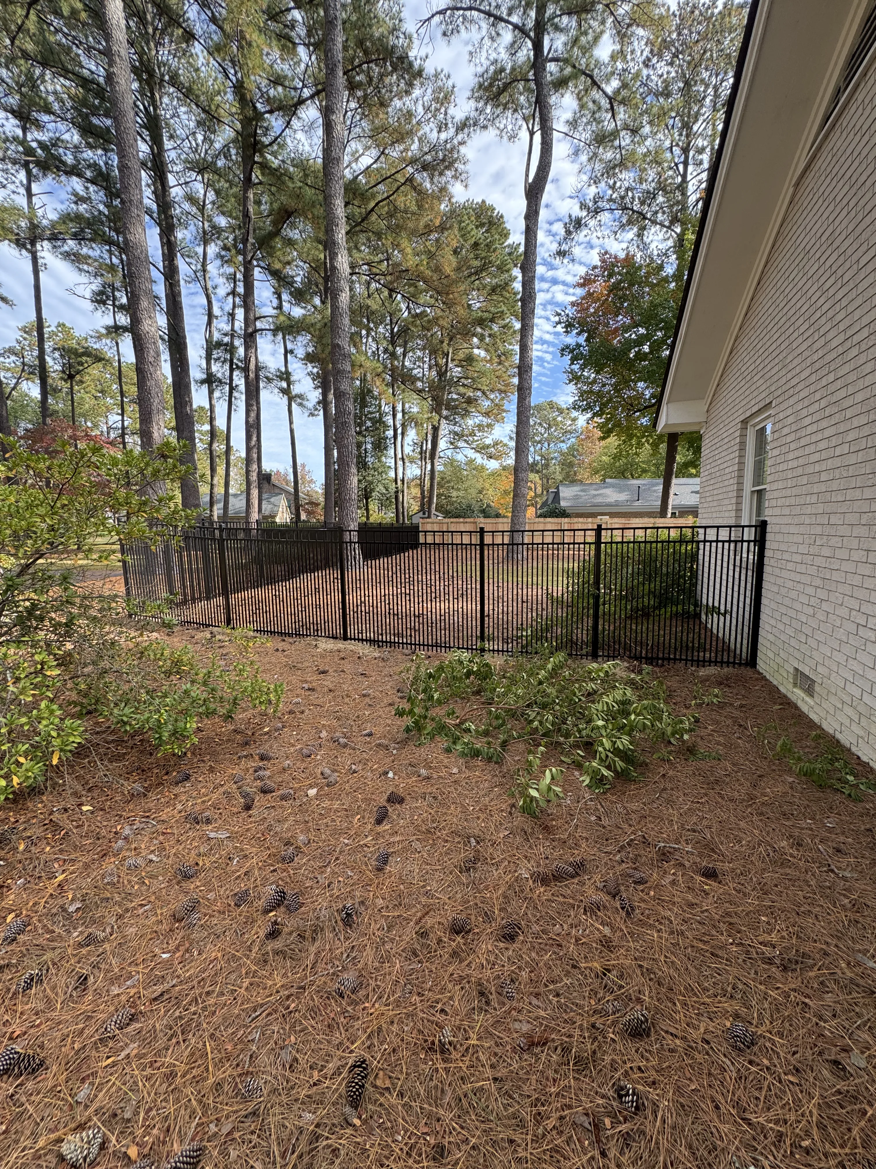 Fence installation by Carolina Quality Fencing