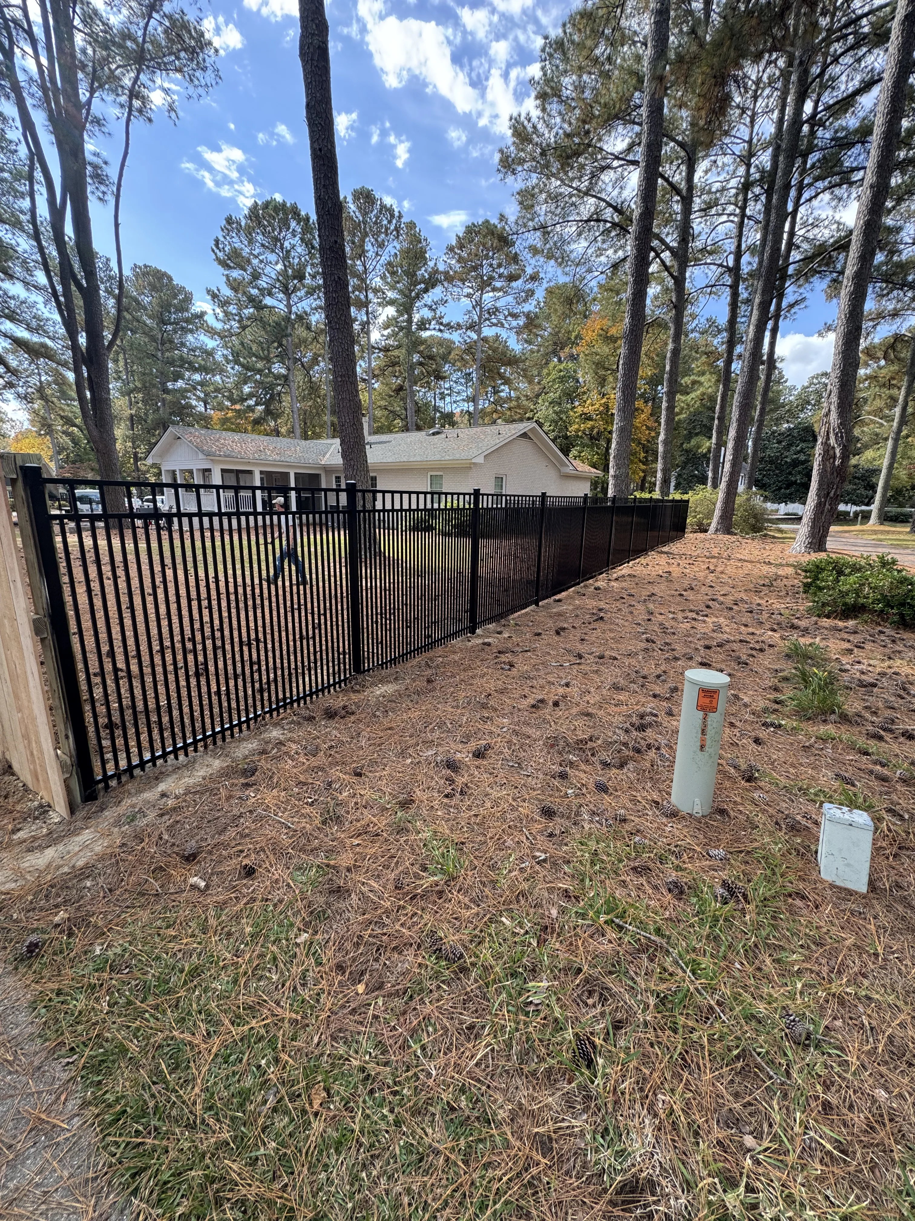 Fence installation by Carolina Quality Fencing
