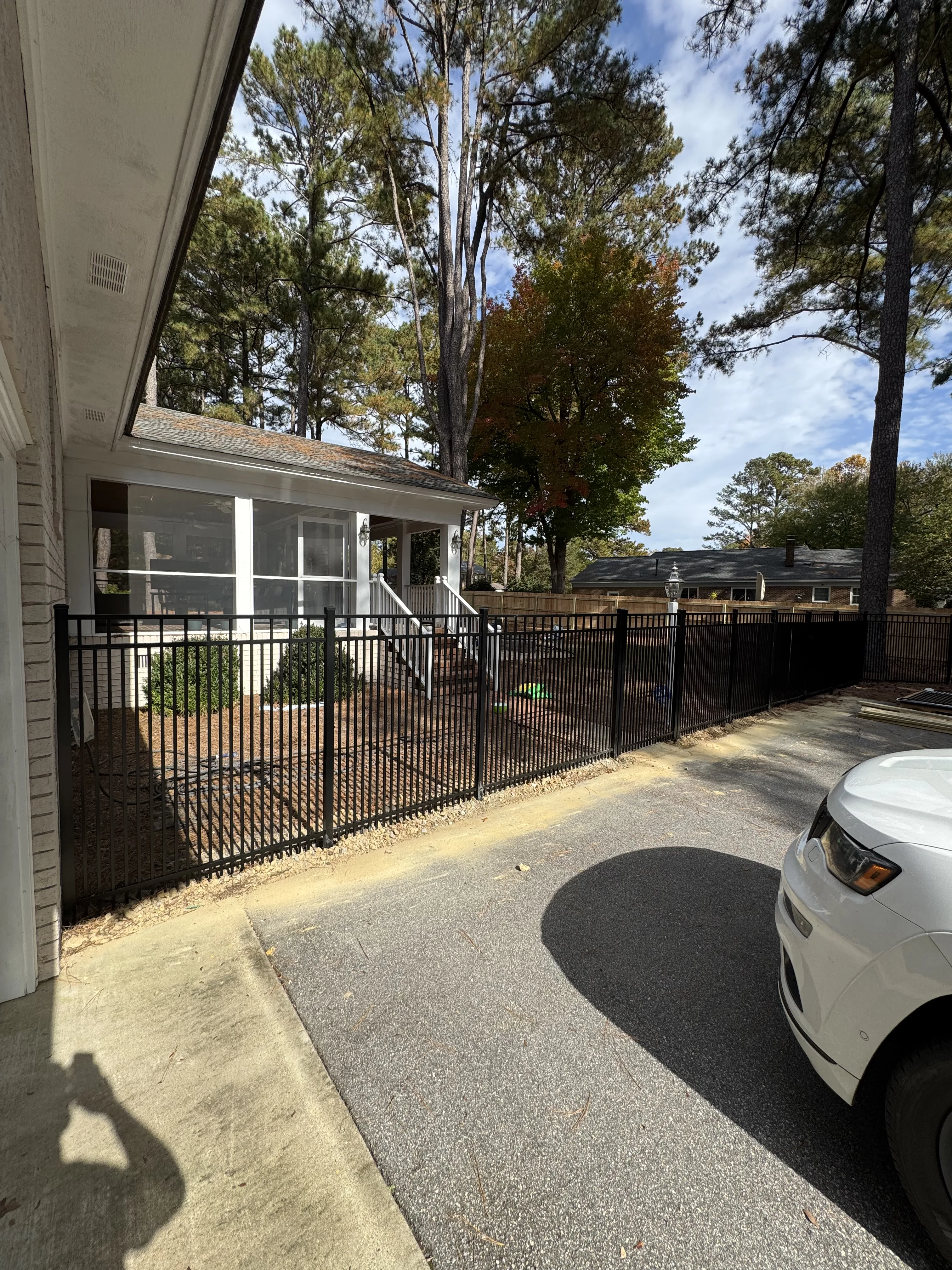 Fence installation by Carolina Quality Fencing