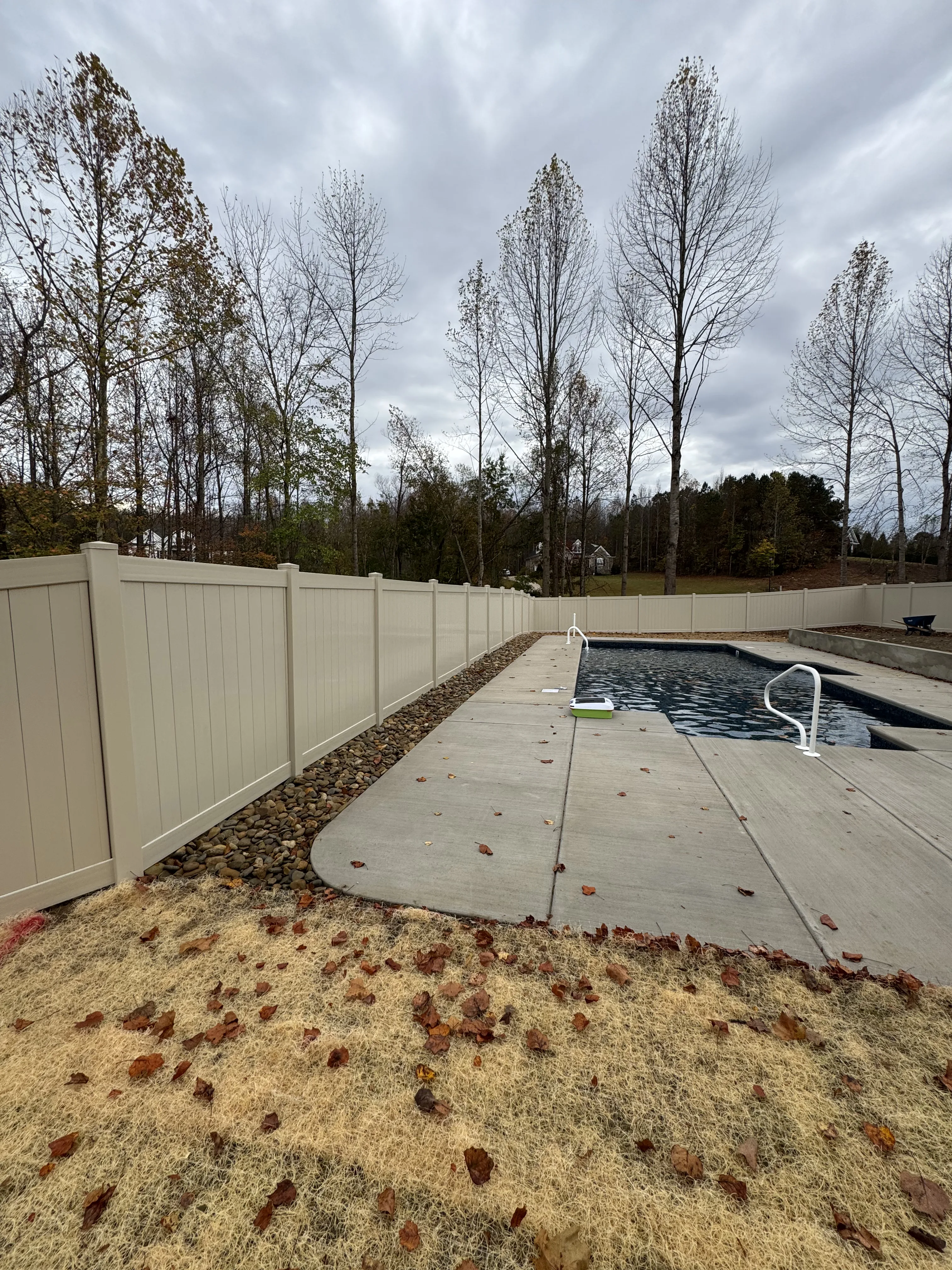 Fence installation by Carolina Quality Fencing