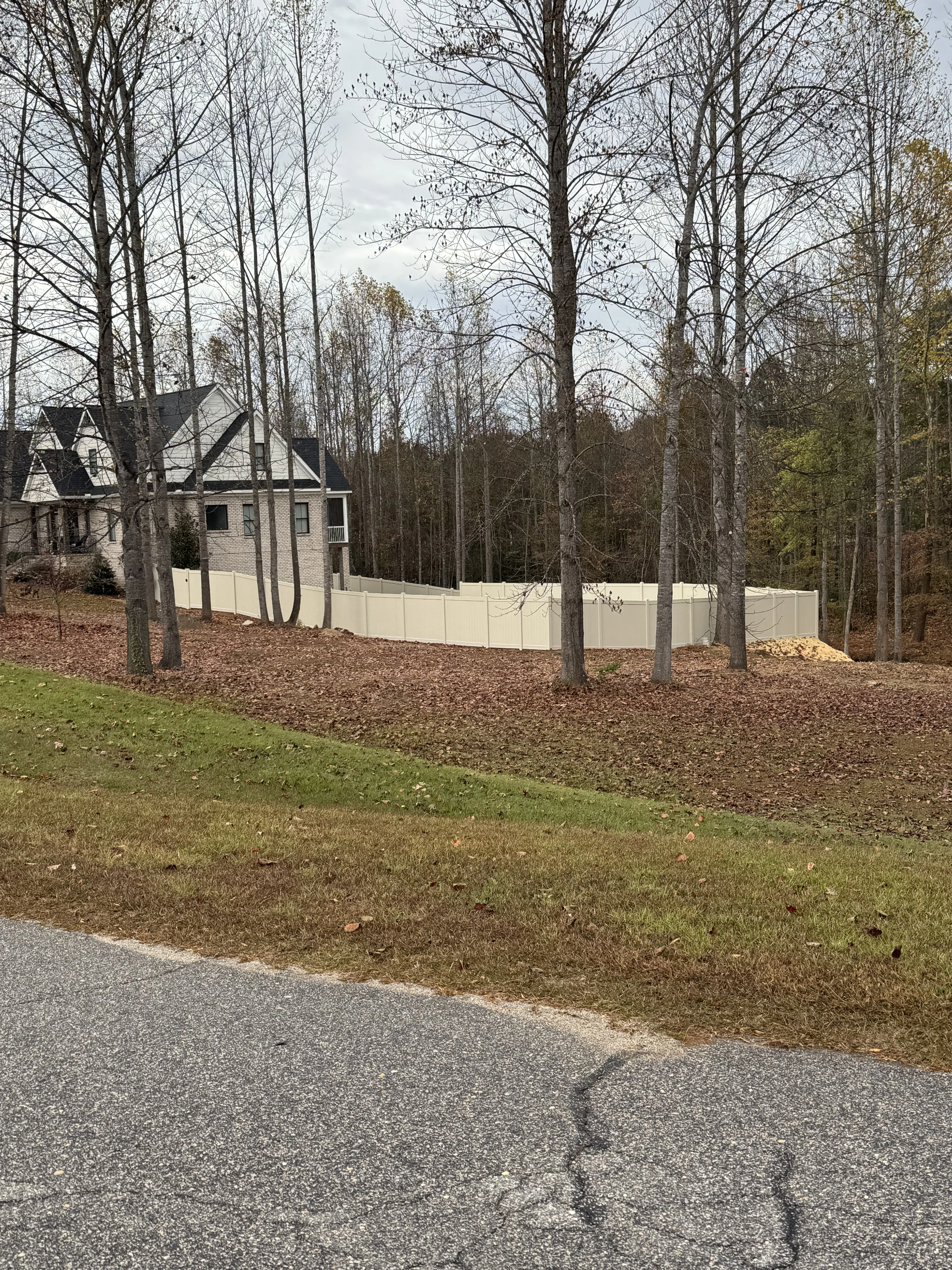 Fence installation by Carolina Quality Fencing