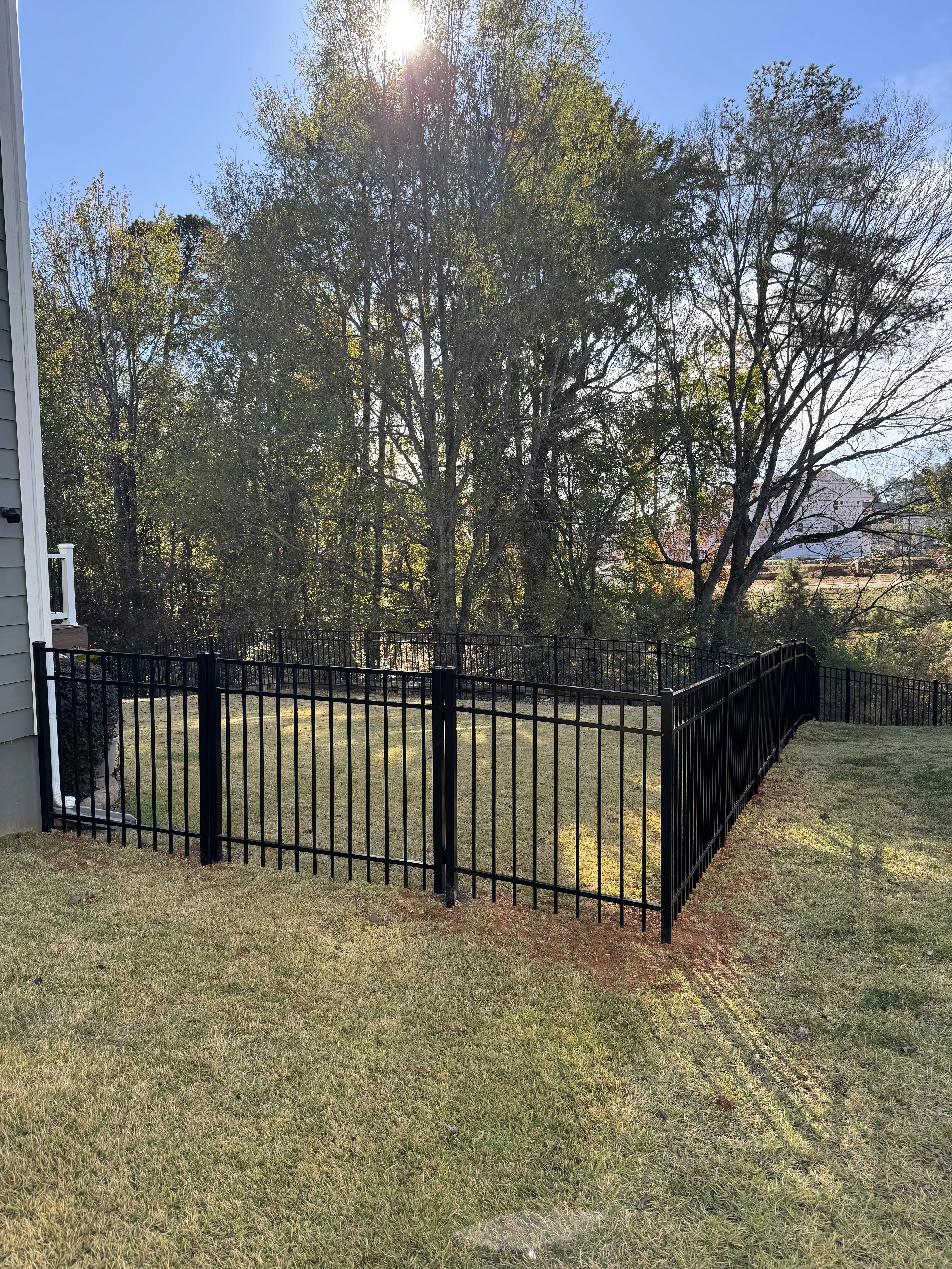 Fence installation by Carolina Quality Fencing