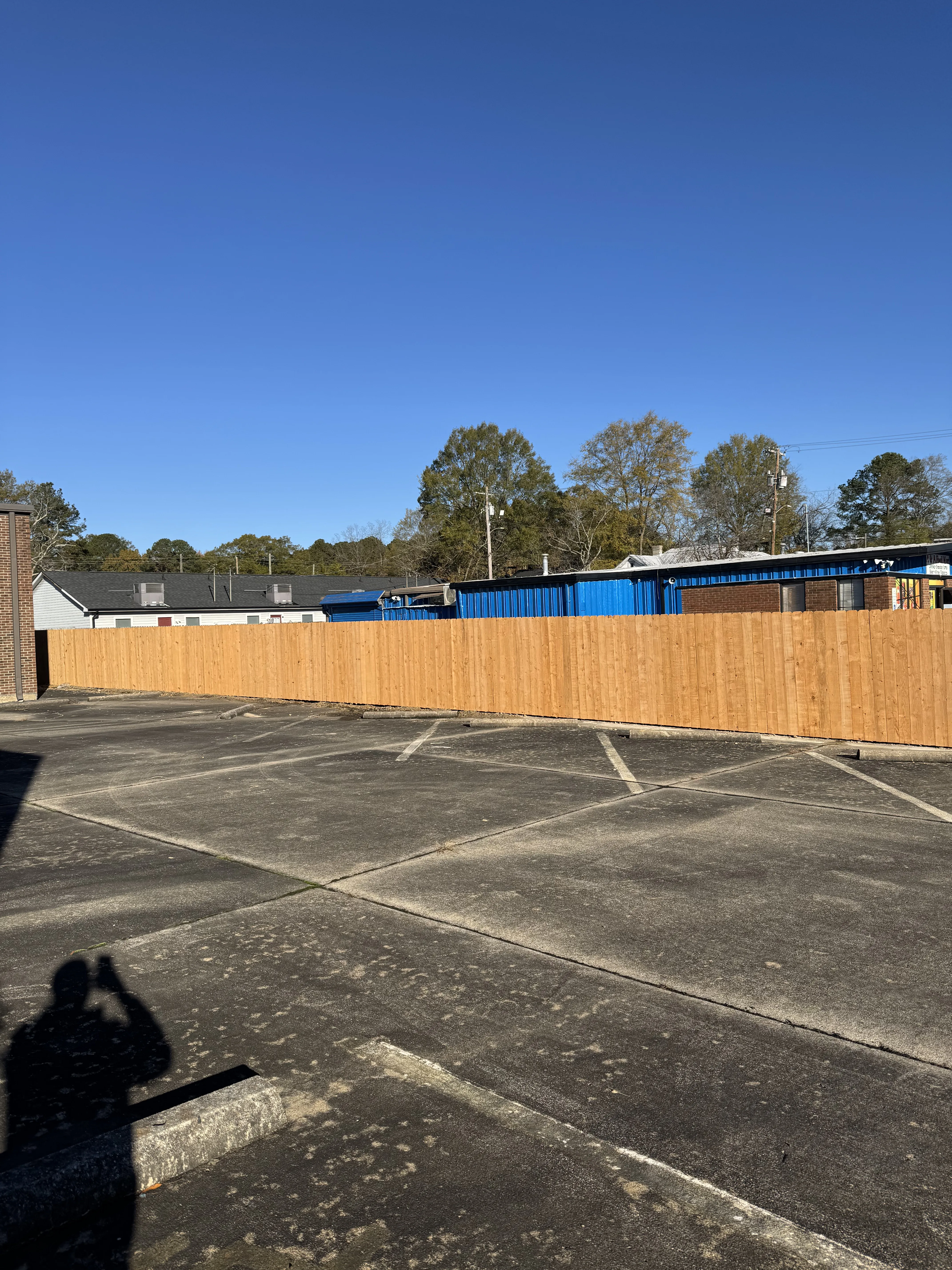 Fence installation by Carolina Quality Fencing