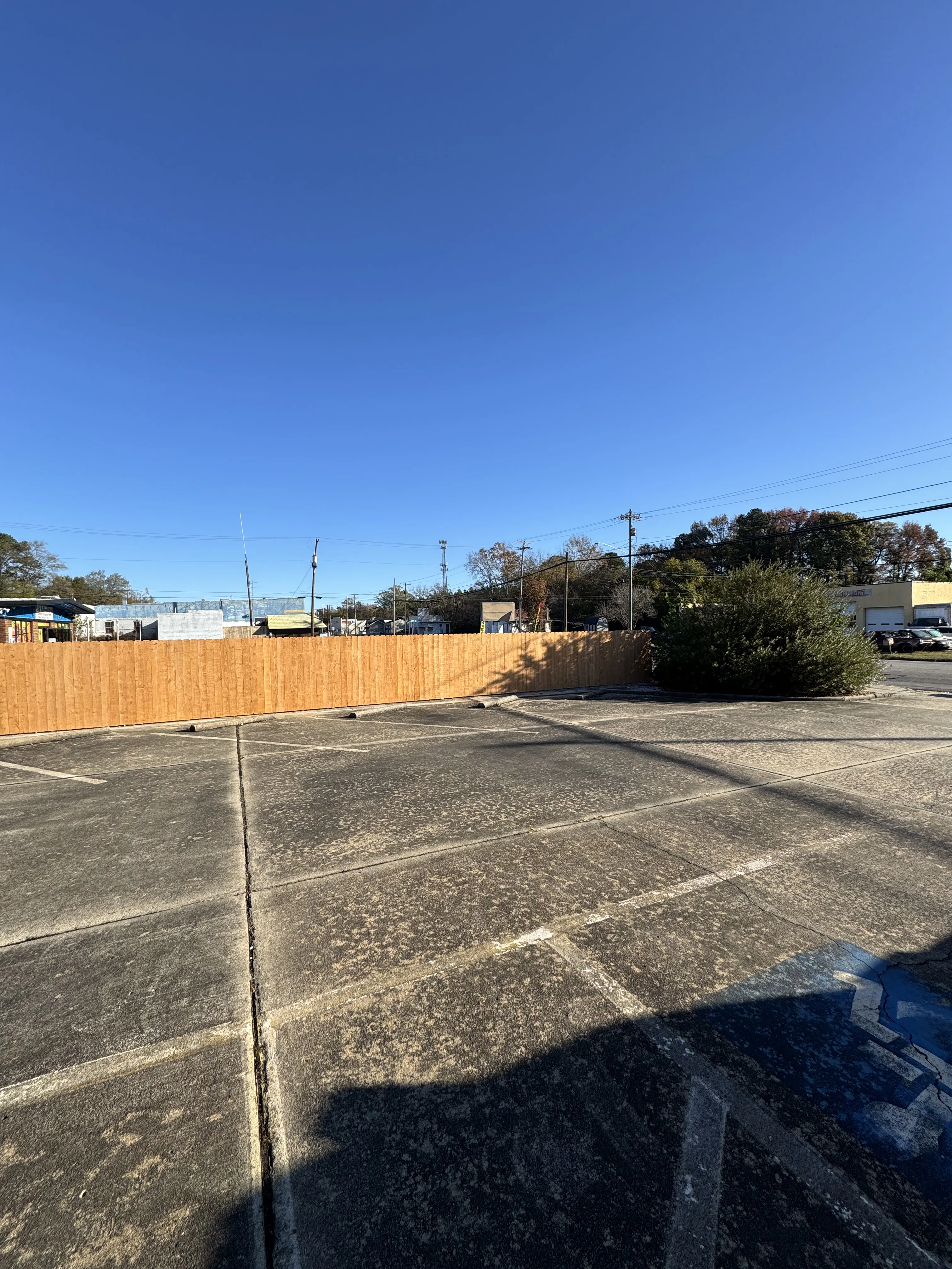 Fence installation by Carolina Quality Fencing