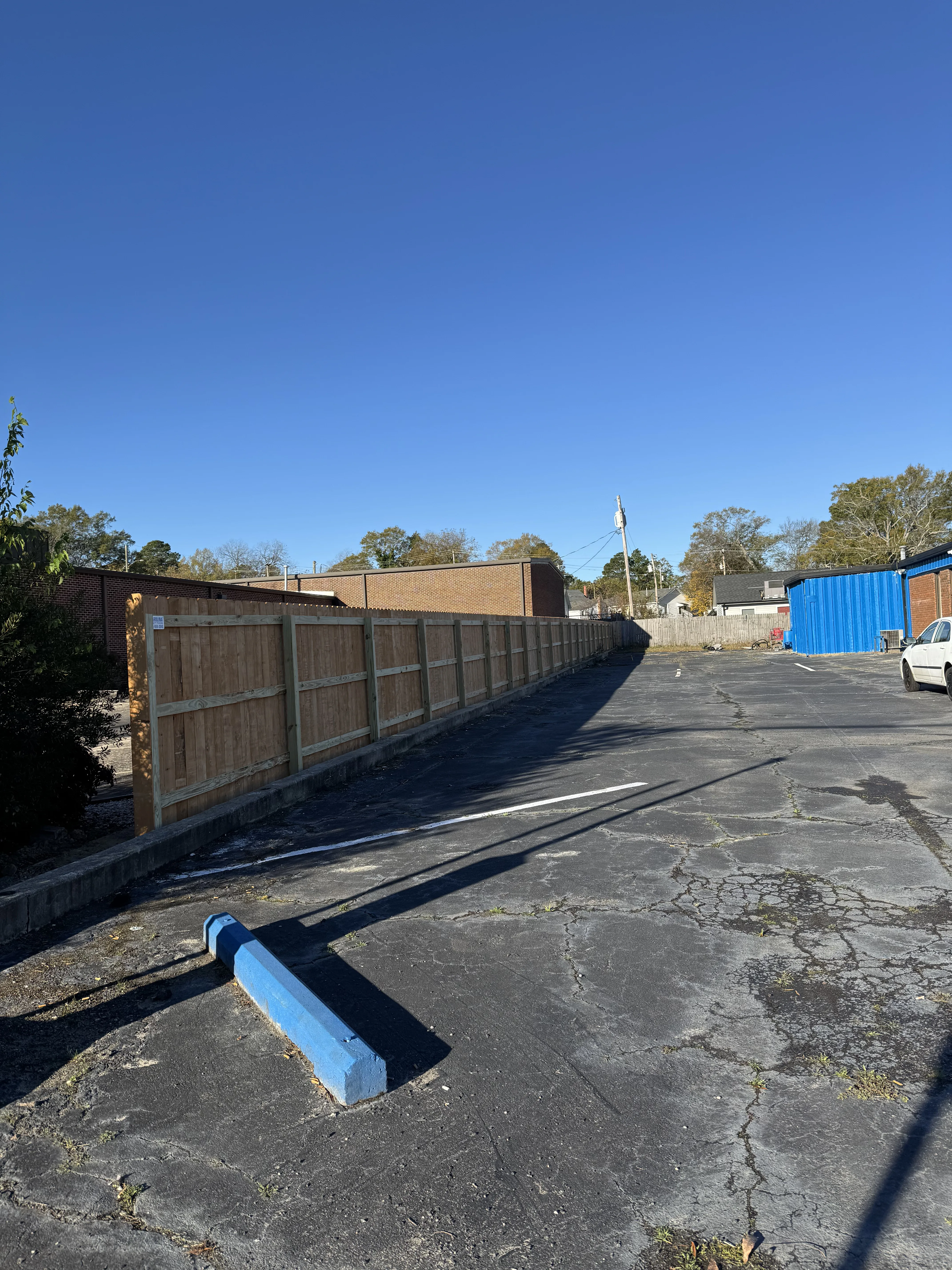 Fence installation by Carolina Quality Fencing