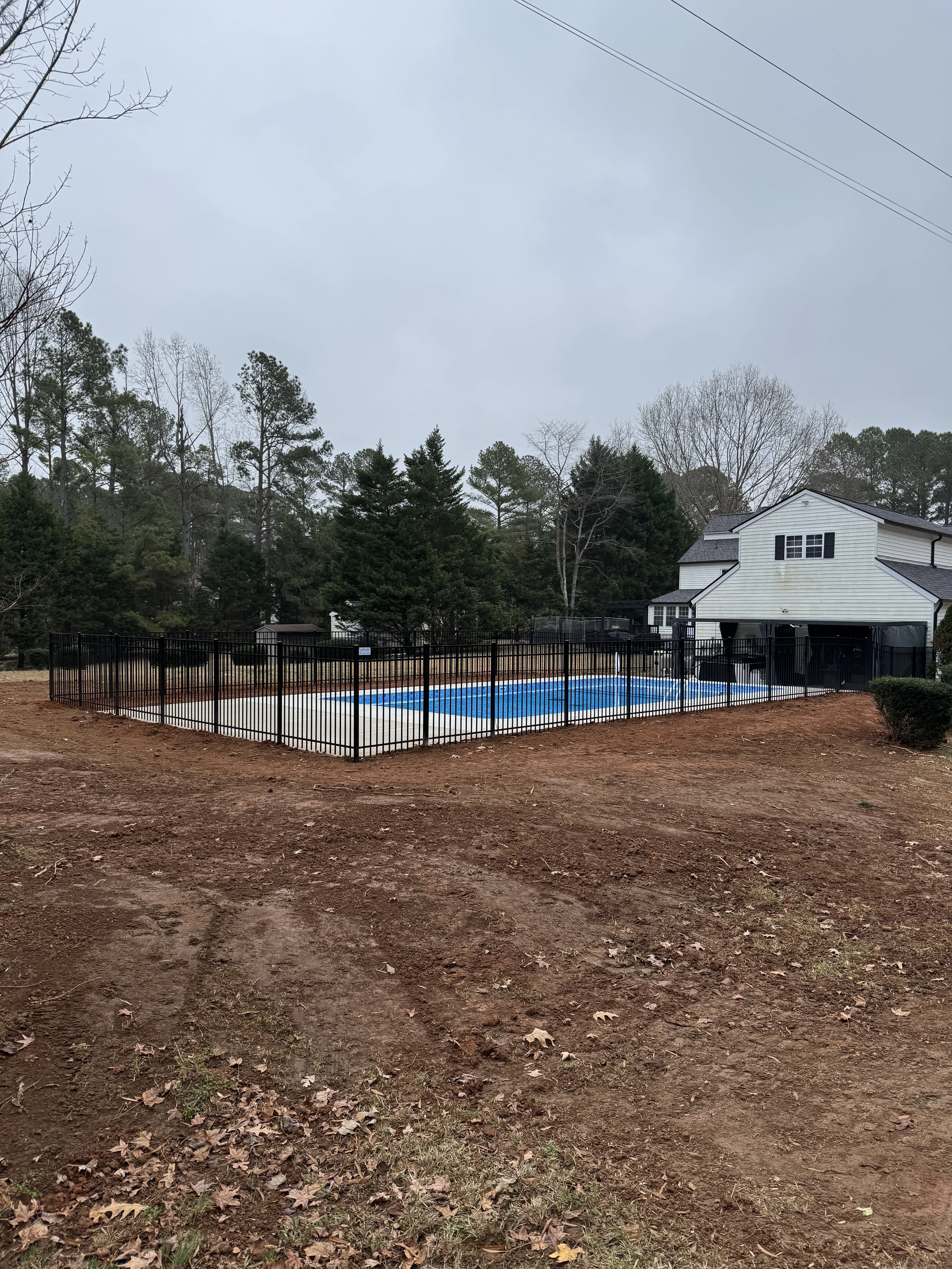 Fence installation by Carolina Quality Fencing