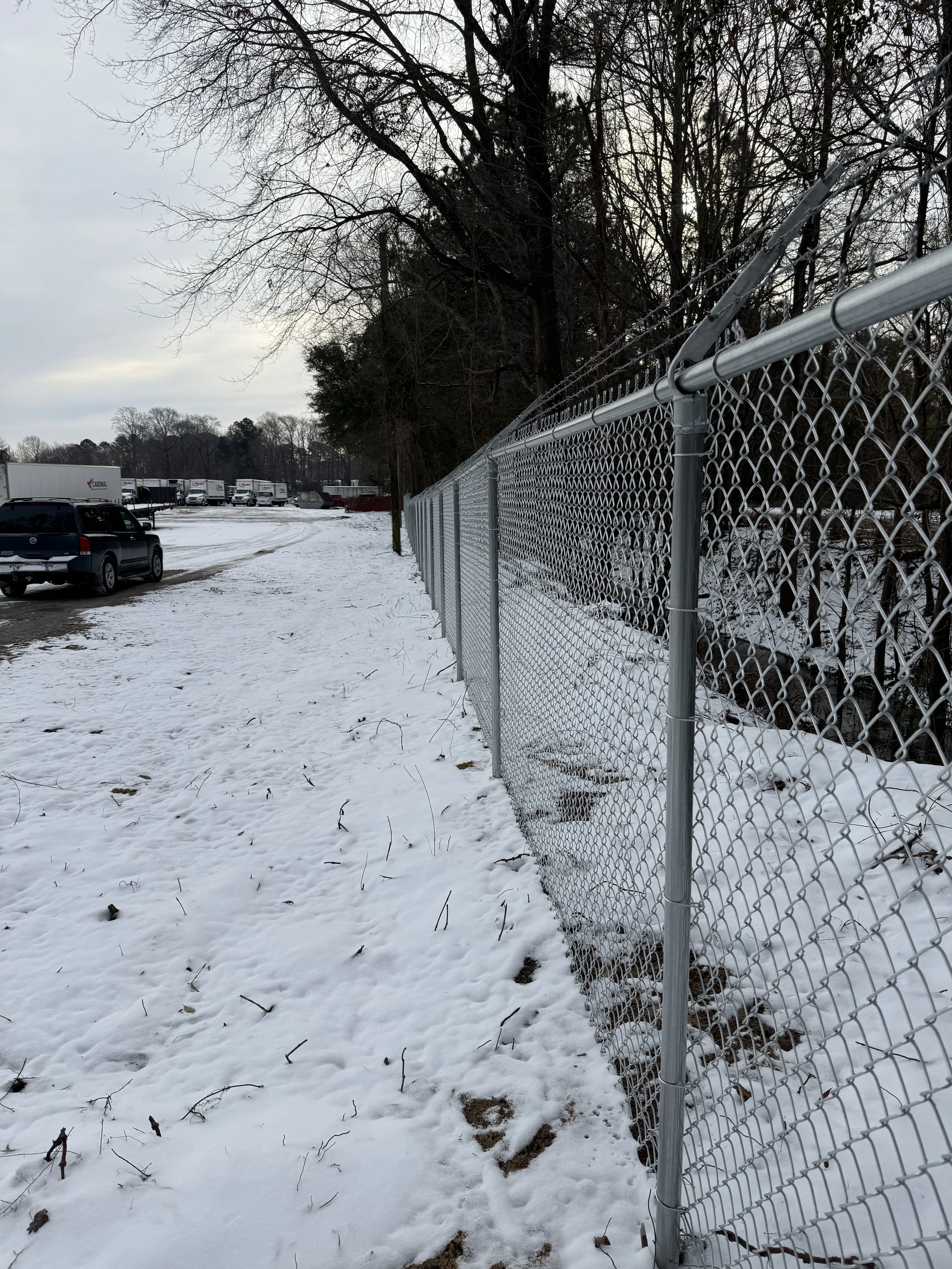 Fence installation by Carolina Quality Fencing