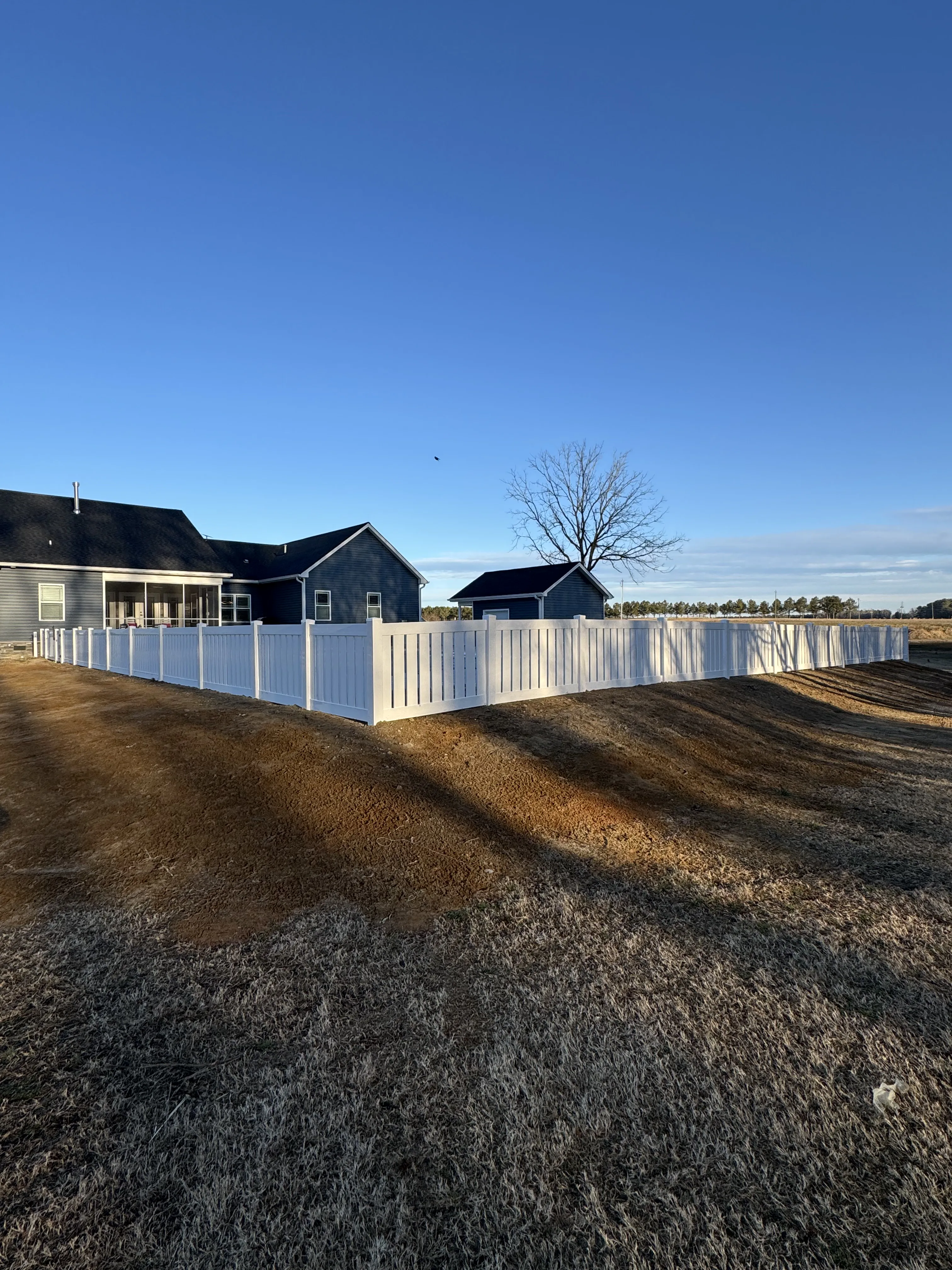 Fence installation by Carolina Quality Fencing