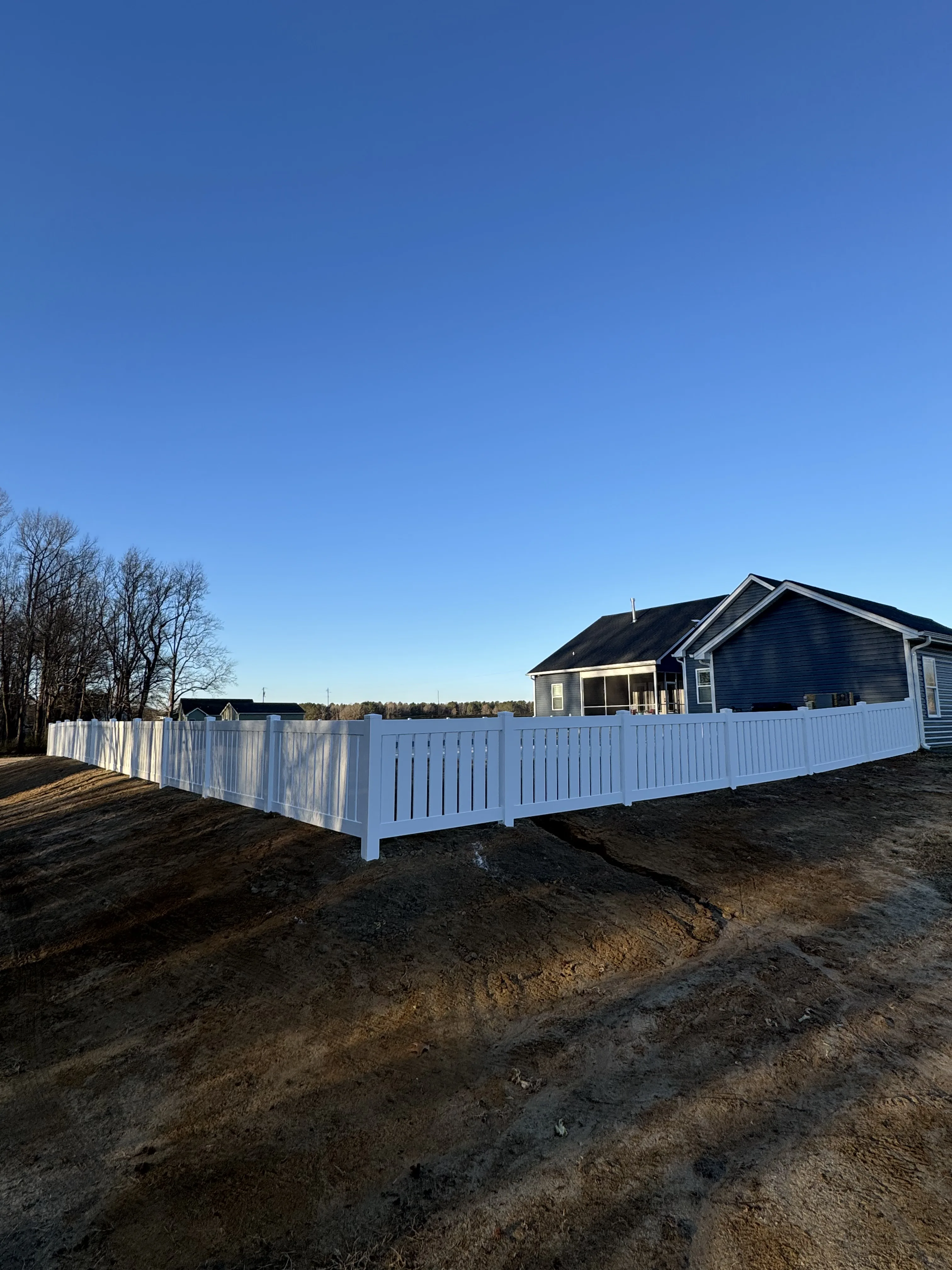 Fence installation by Carolina Quality Fencing