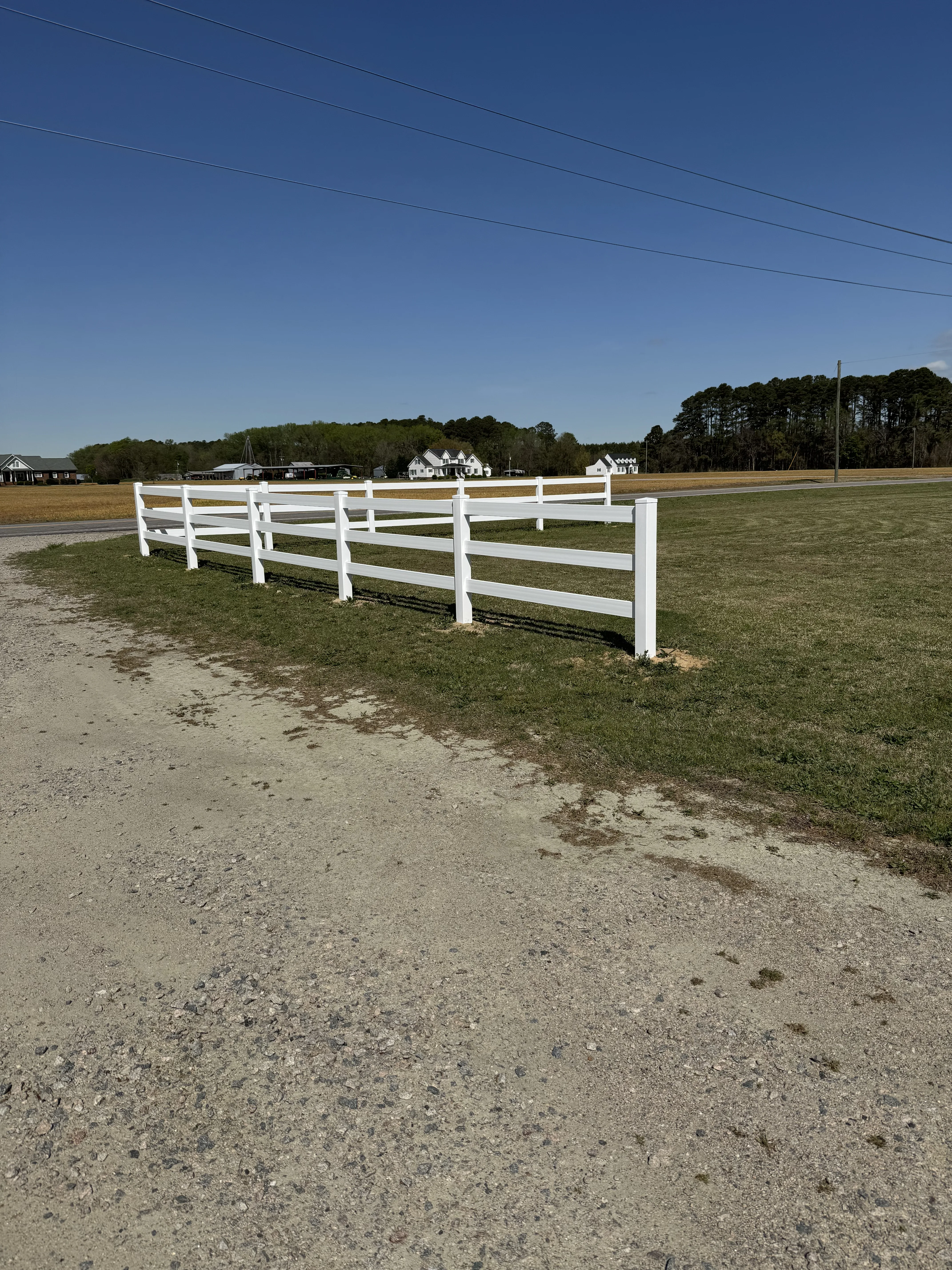 Fence installation by Carolina Quality Fencing