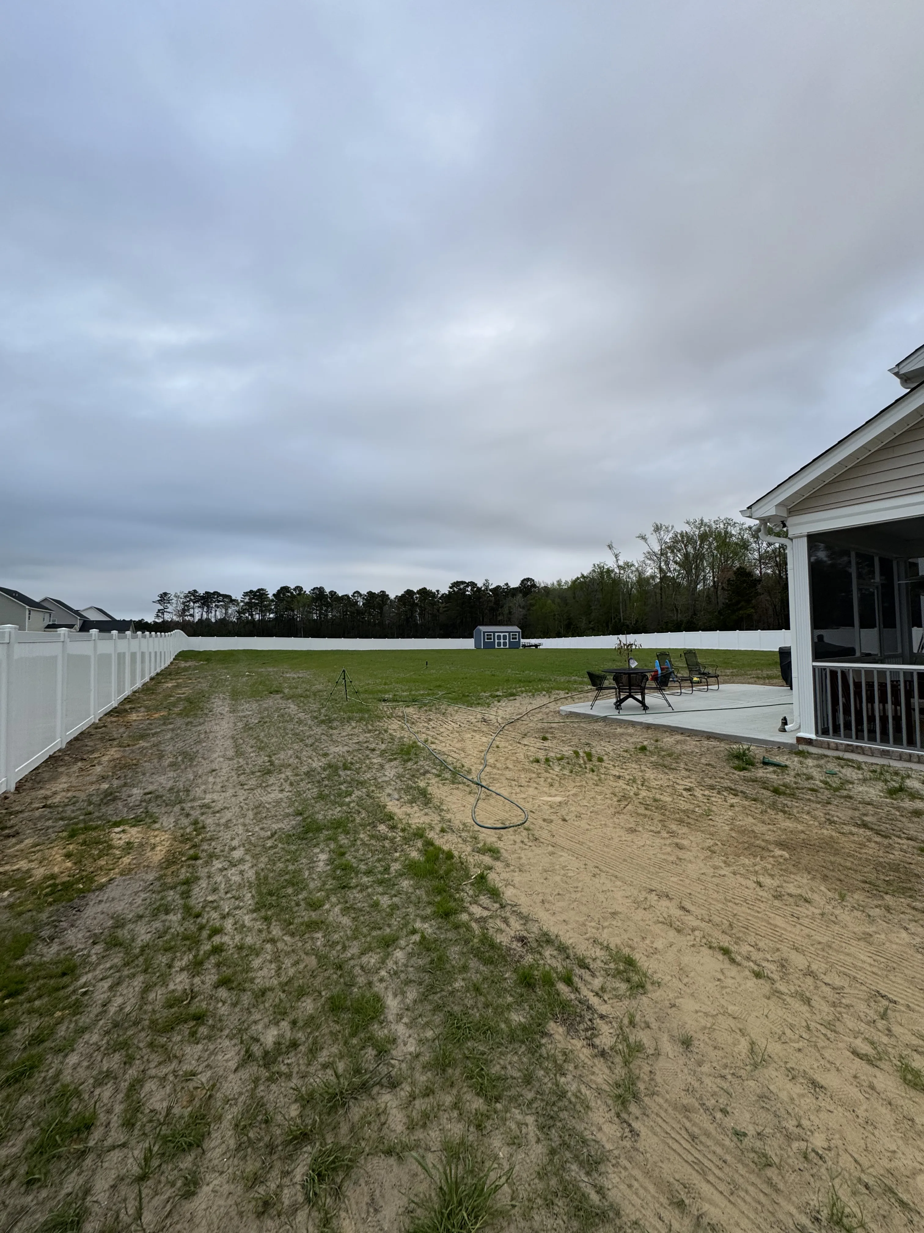 Fence installation by Carolina Quality Fencing