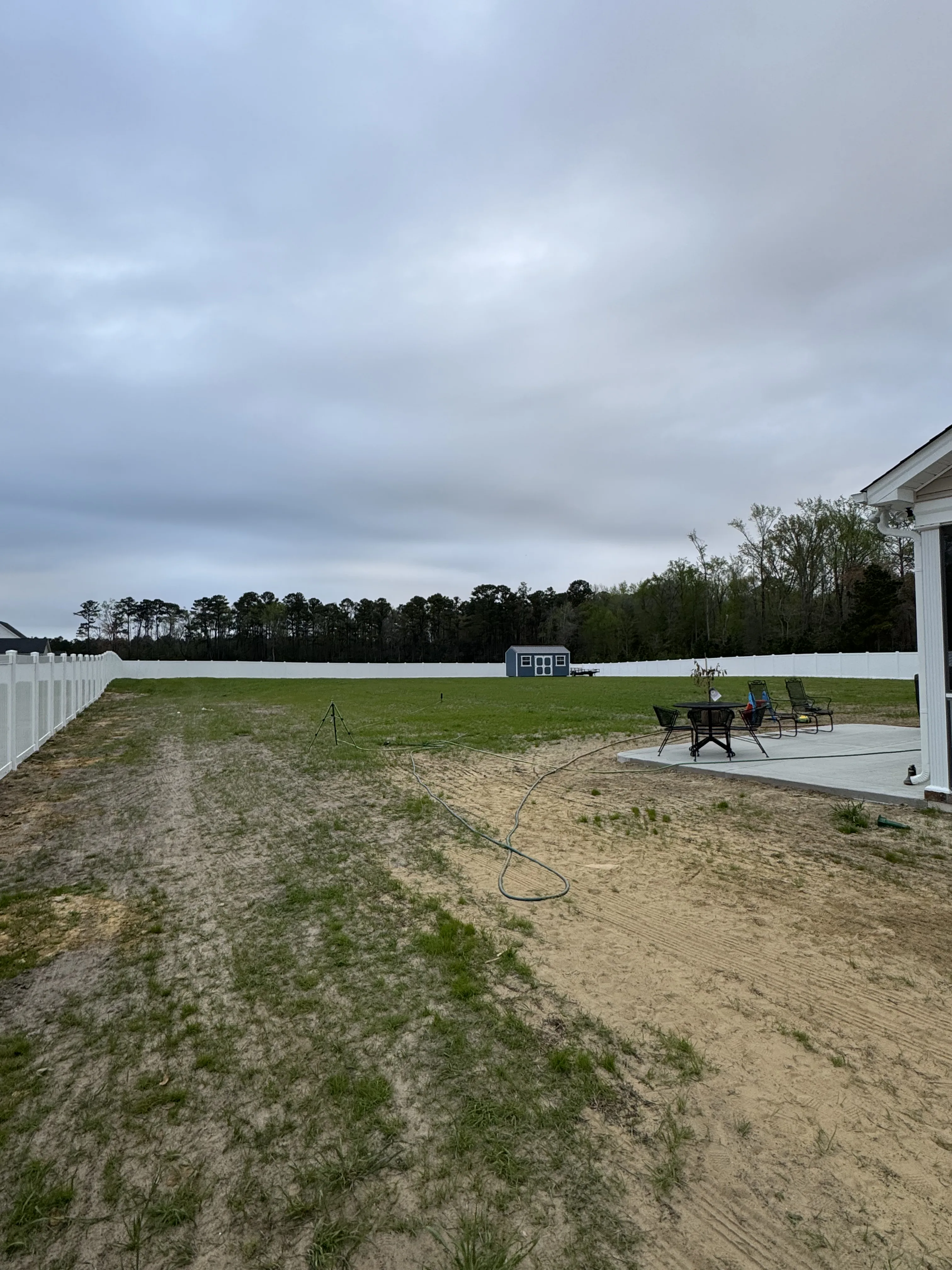 Fence installation by Carolina Quality Fencing