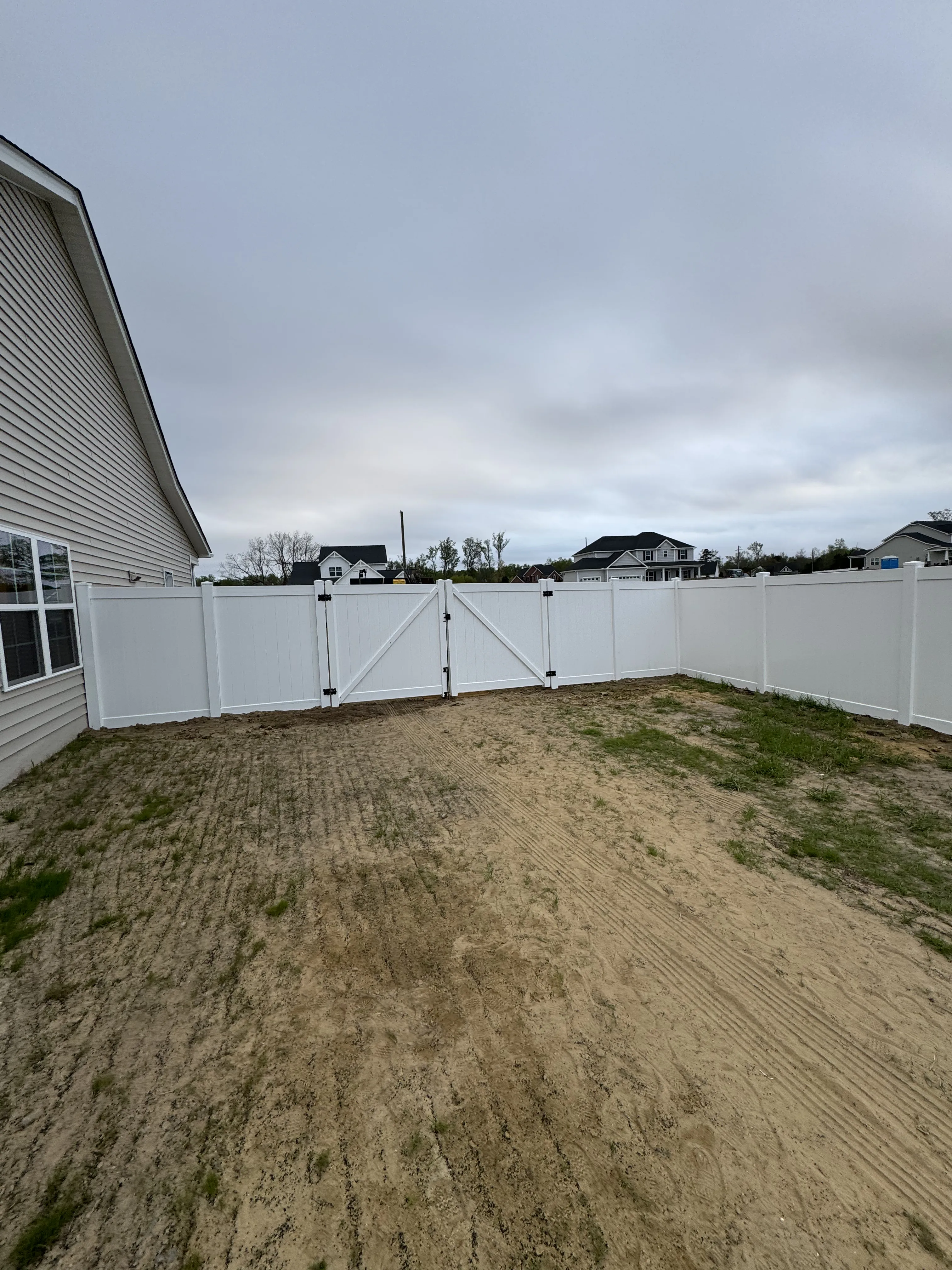 Fence installation by Carolina Quality Fencing