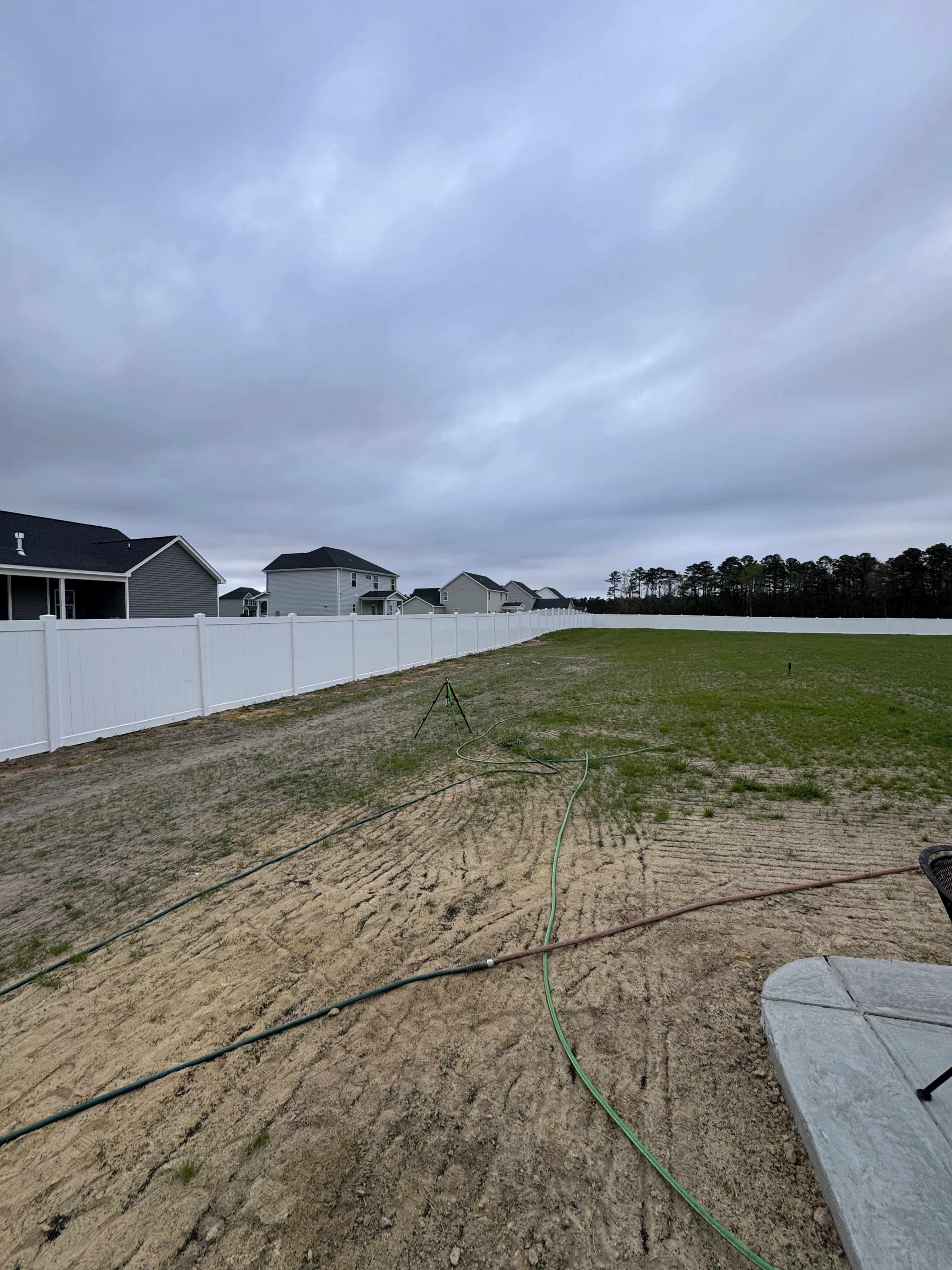 Fence installation by Carolina Quality Fencing