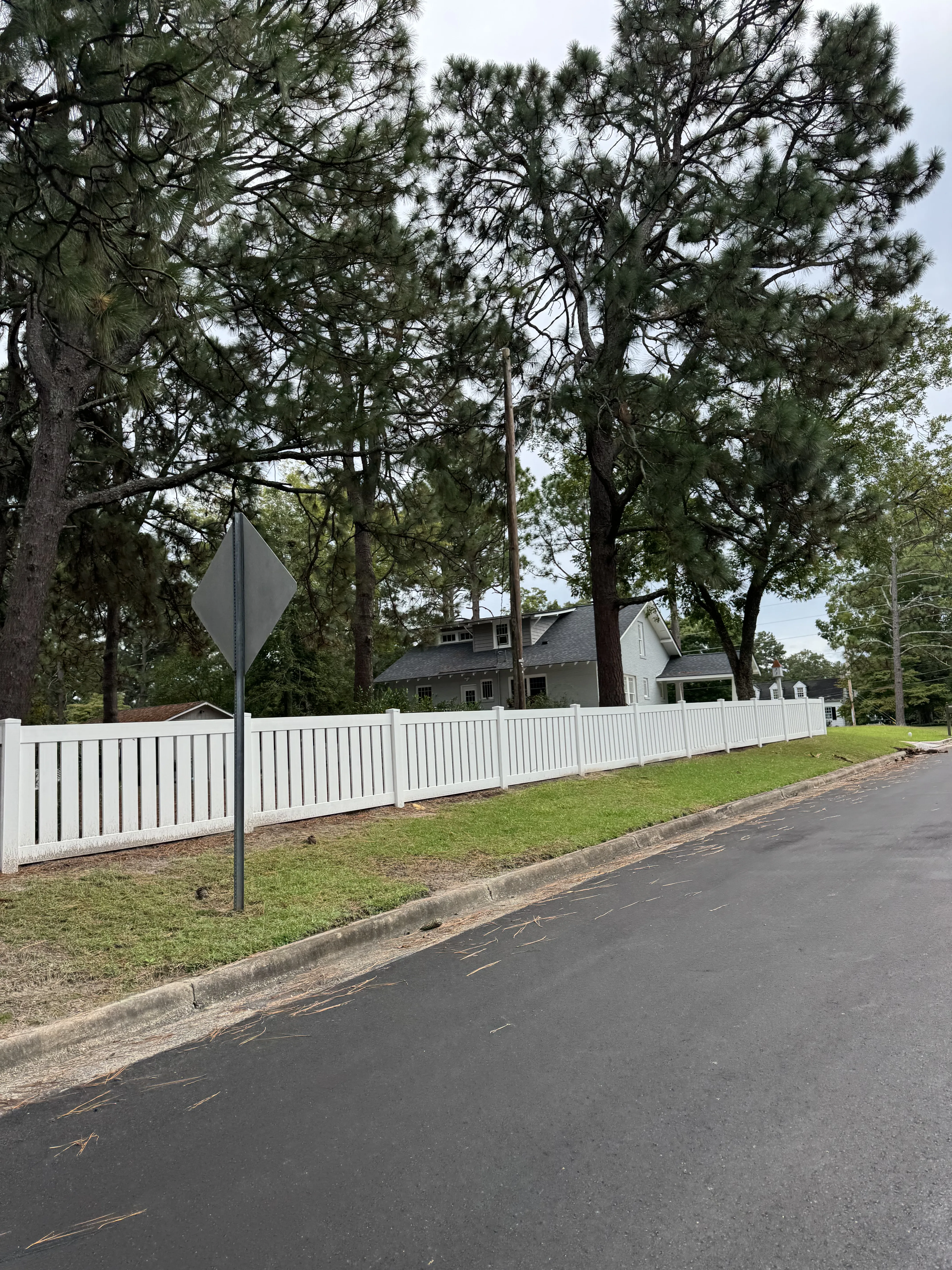 Fence installation by Carolina Quality Fencing